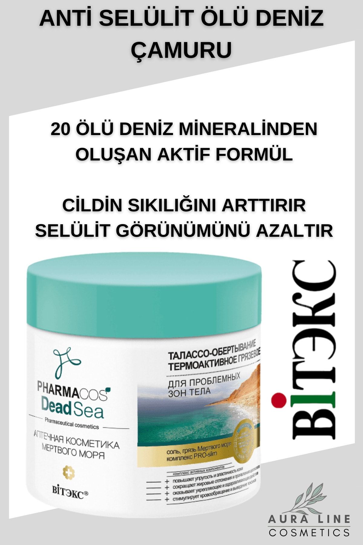 Vitex Kozmetik Vitex Pharmacos Dead Sea Anti Selülit Termoaktif Çamur "thalasso Body Wrapping" (400 ML)