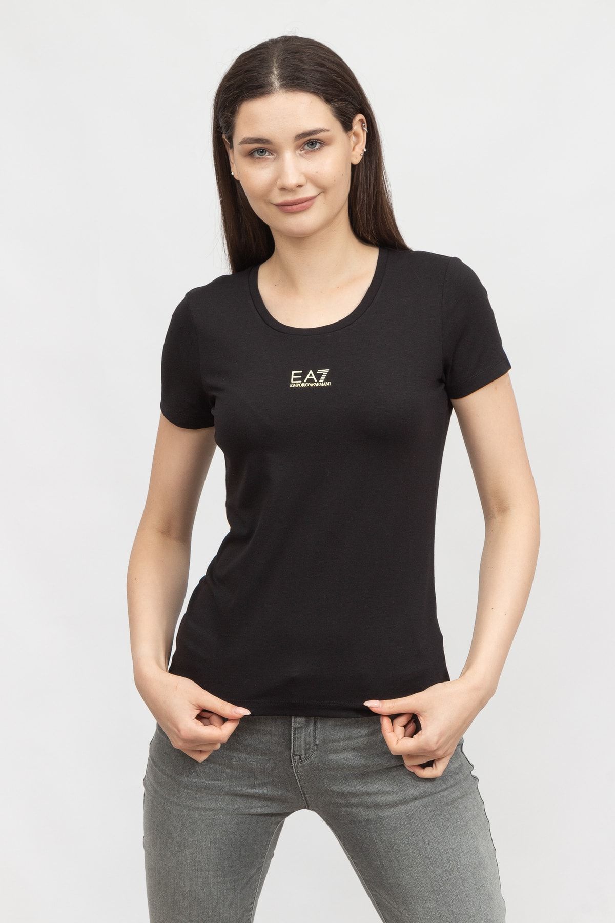 EA7 Kadın Bisiklet Yaka T-shirt3rtt05tjdzz