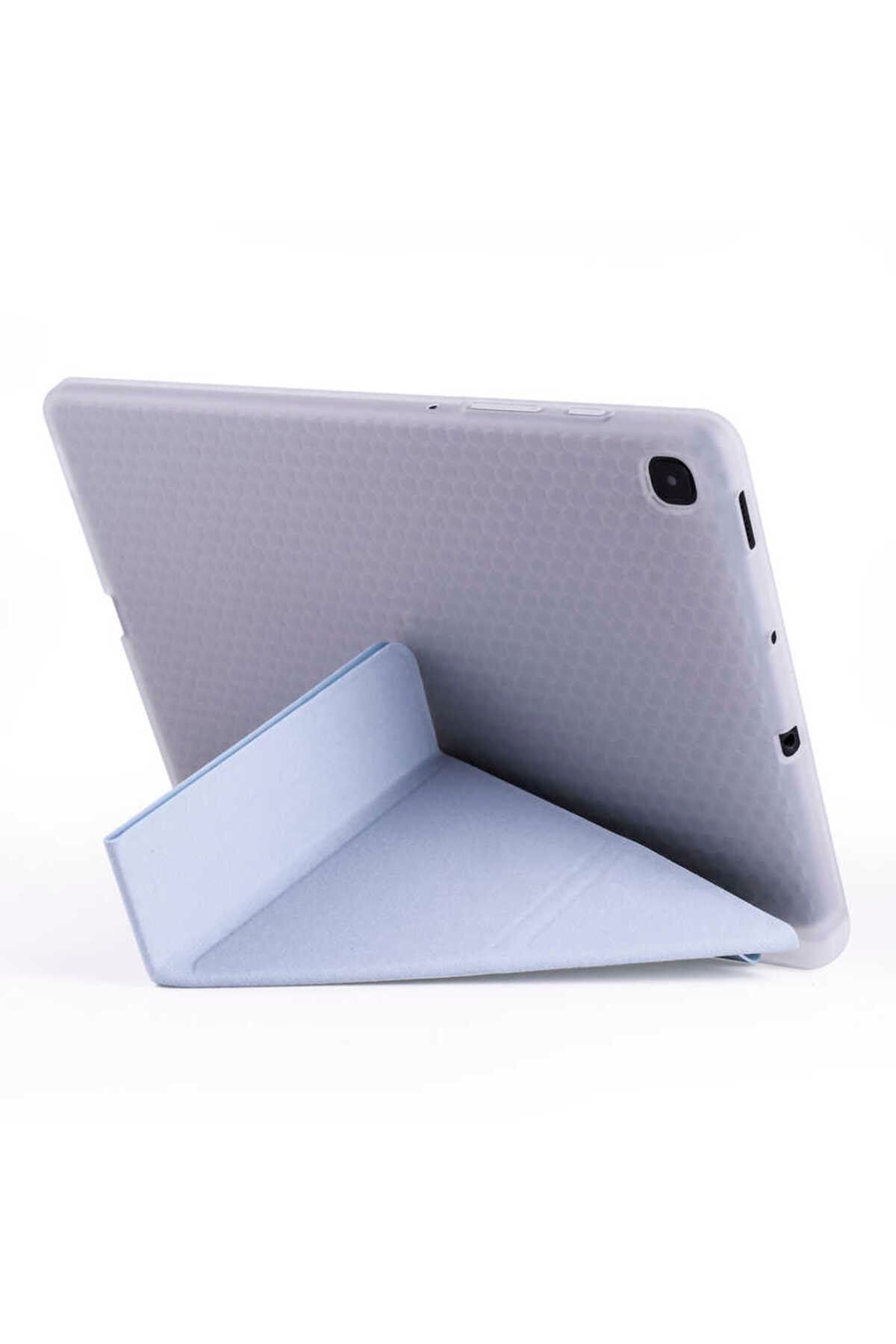 Gpack Samsung Galaxy Tab S6 Lite P610 Kılıf Standlı Katlanabilir Pu Silikon tf1 Yeşil