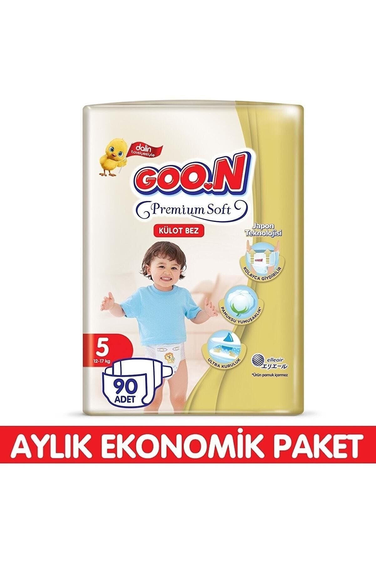 Goo.n Goon Külot Bez Premium Soft 5 Beden 90 Adet