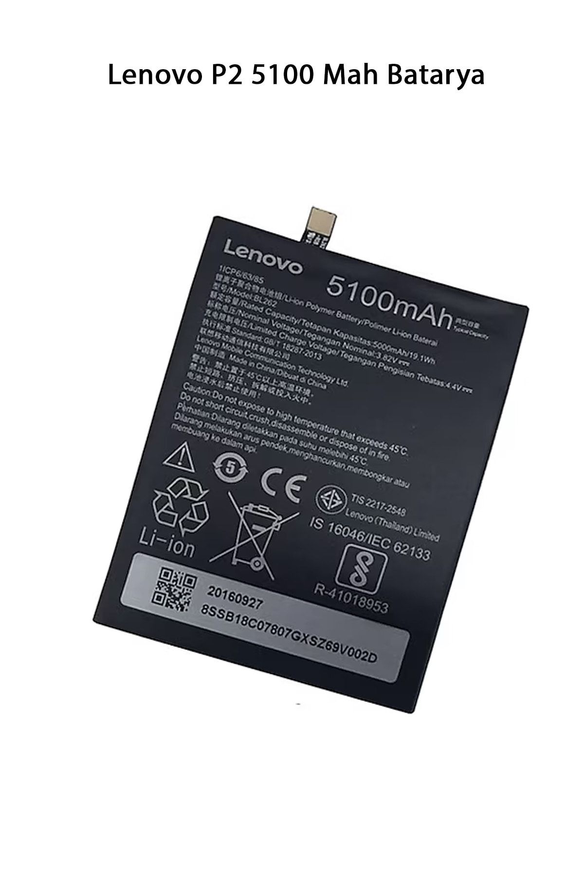 SKY TOPTAN Lenovo P2 5100 Mah Batarya Pil