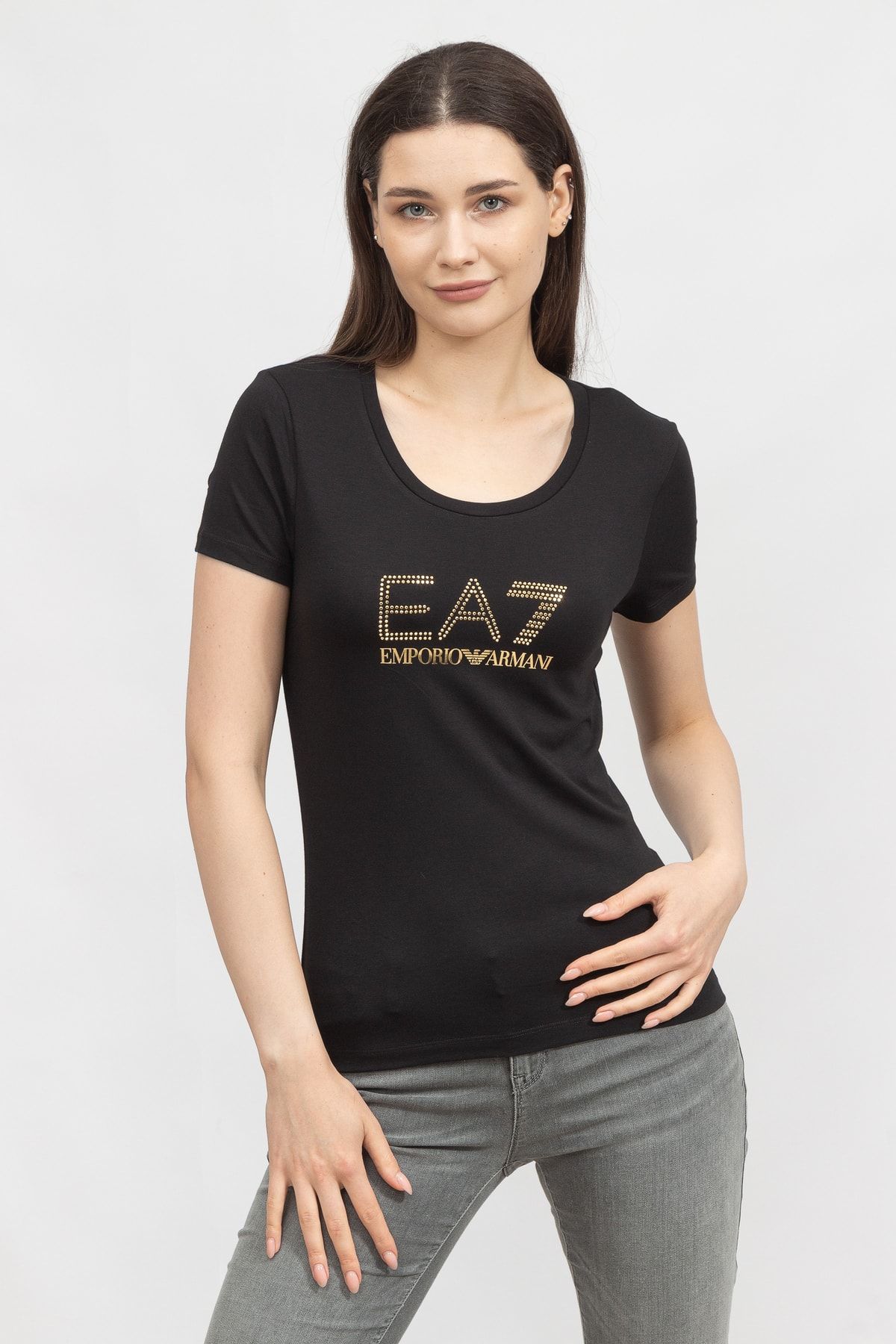 EA7 Kadın Bisiklet Yaka T-shirt8ntt67tjdqz
