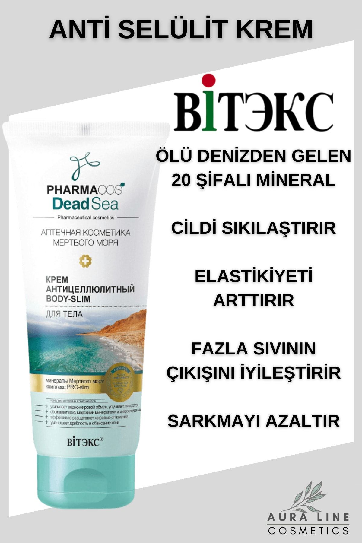 Vitex Kozmetik Vitex Pharmacos Dead Sea Body Anti Selülit Krem 200 ml