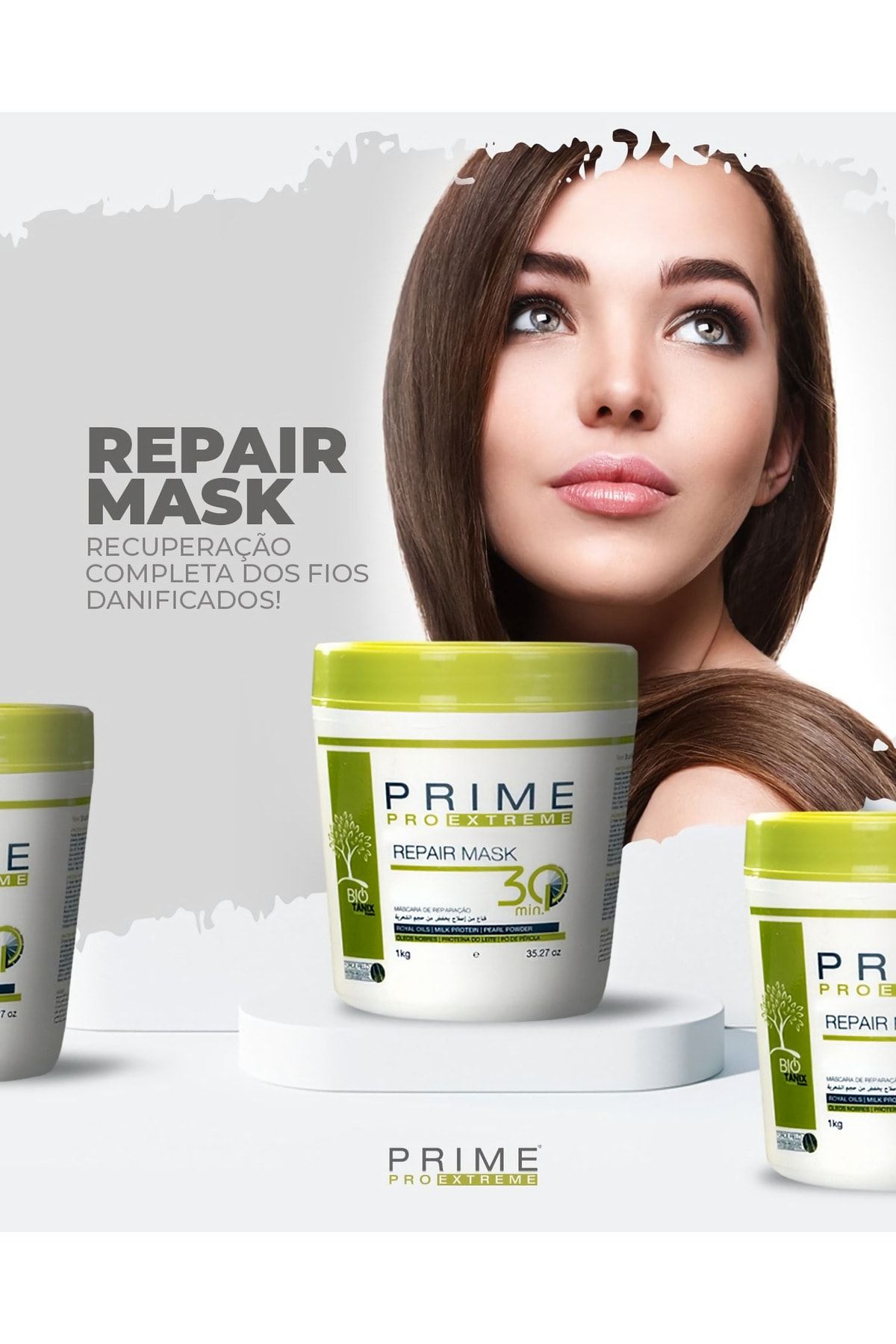 Prime Pro Repair Mask Natural/boyalı Saç Beyaz Botoksu (1KG)