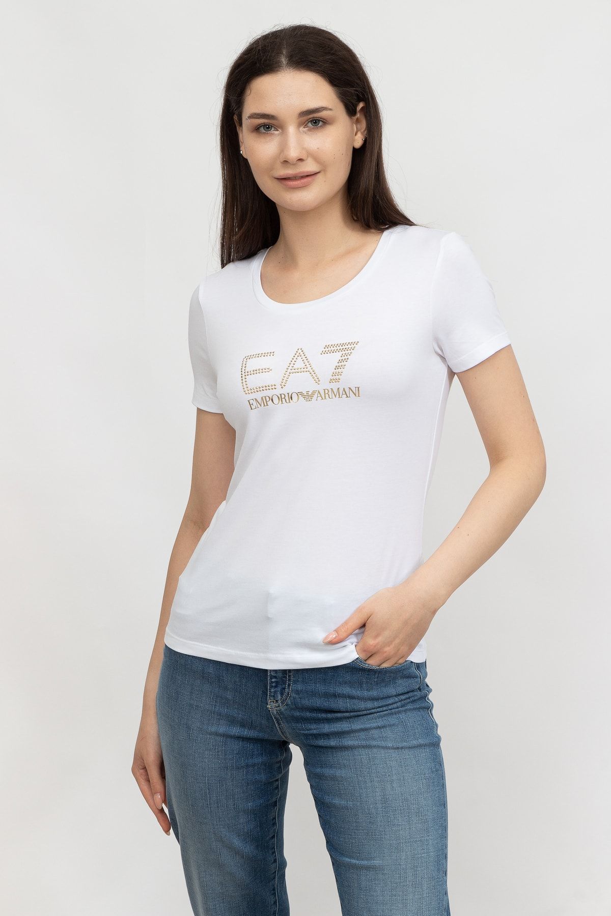 EA7 Kadın Bisiklet Yaka T-shirt8ntt67tjdqz