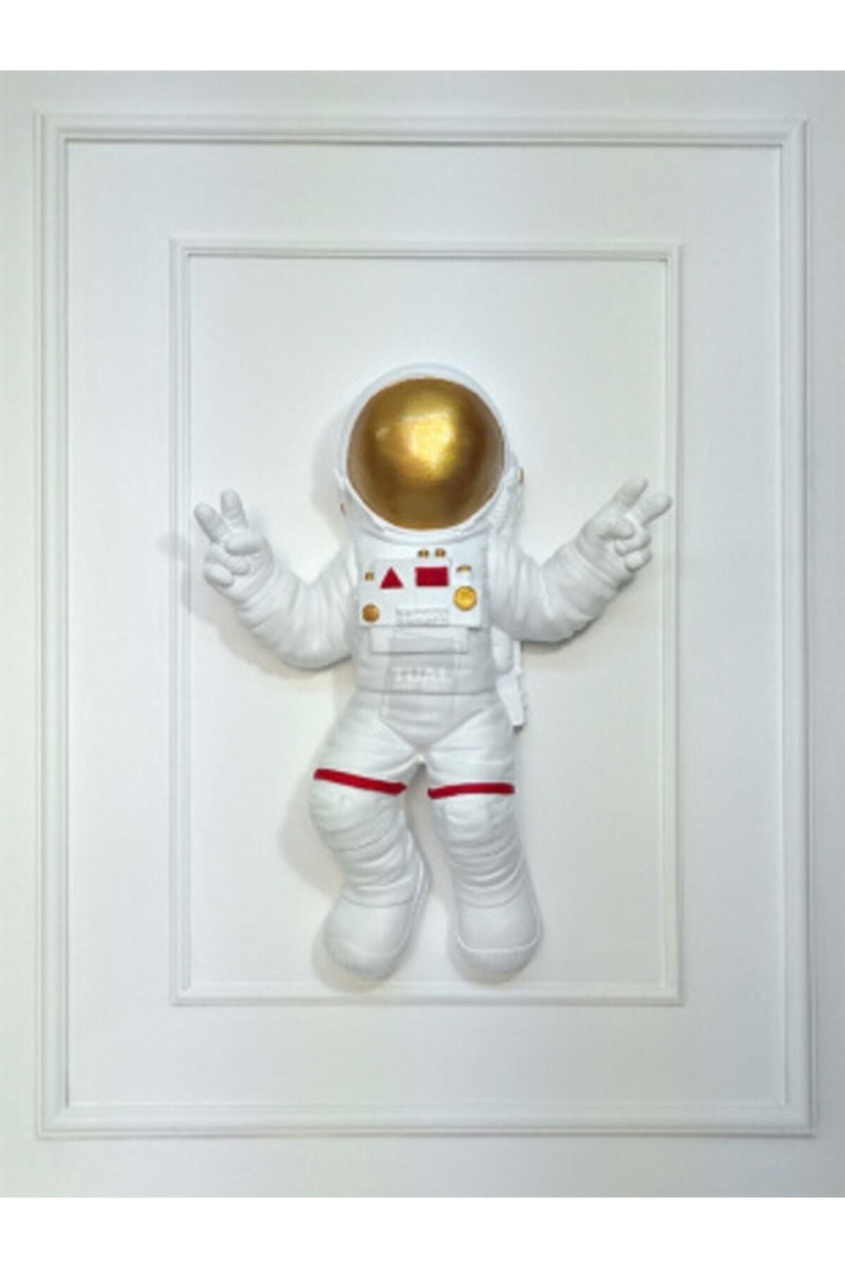 Tual Hobi Sanat Dekoratif Astronot Duvar Heykel Biblo