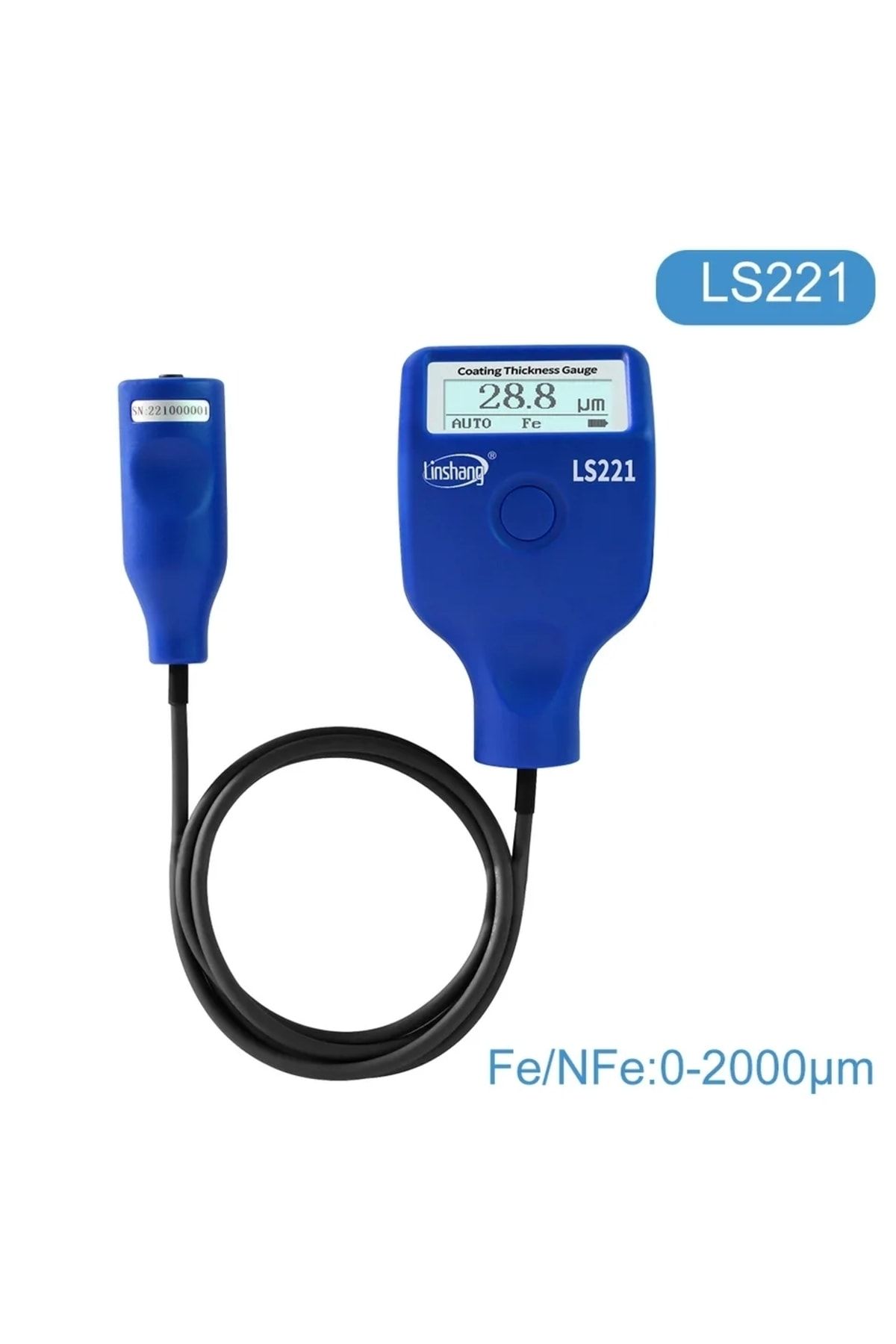 Linshang Ls221 Kablolu Boya Kalınlığı Ölçüm Cihazı Fe+nfe