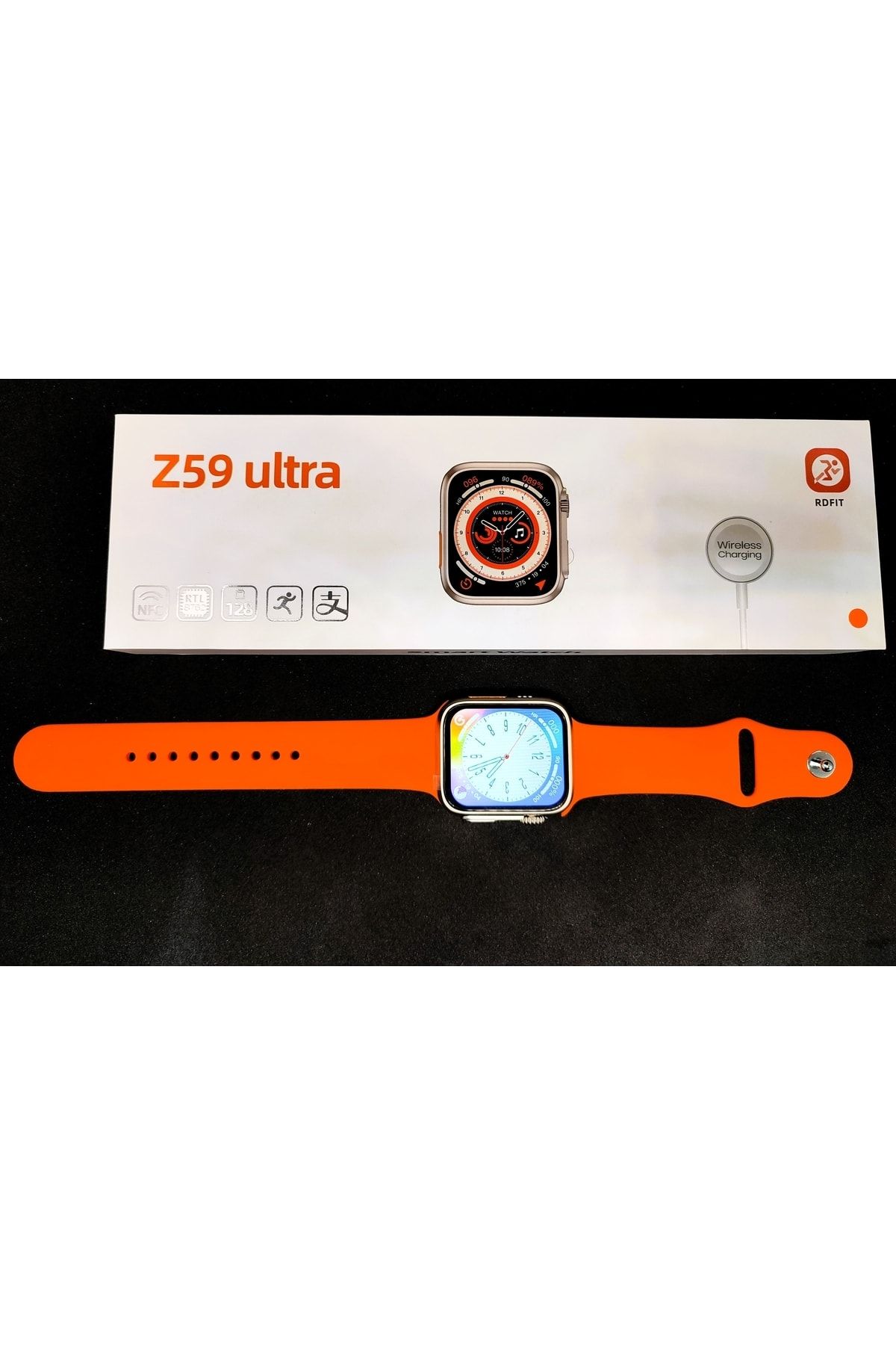 ecocenter Z59 Ultra Watch 8 Akıllı Saat Nfc Sağlık Konuşma Bildirim Okuma Hd Tam Ekran