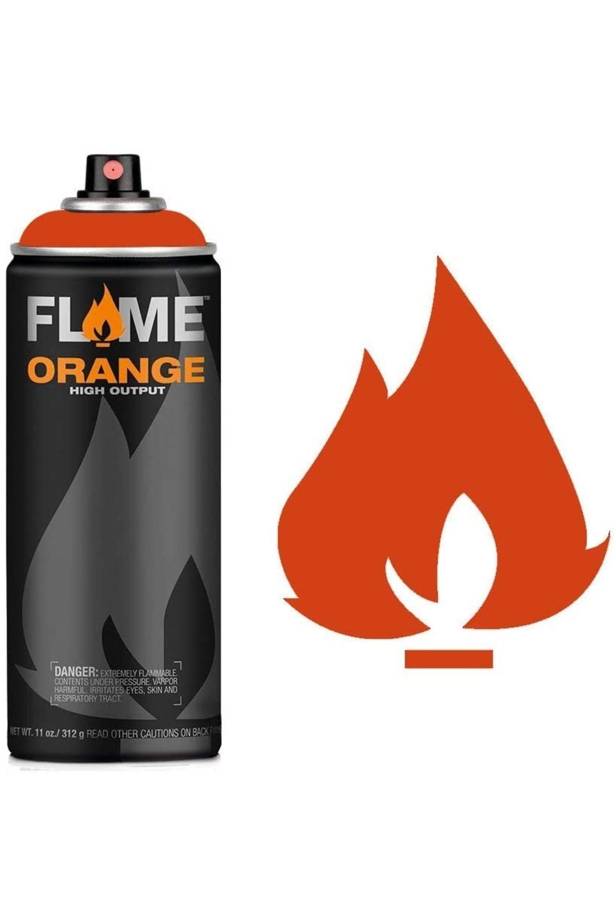 Flame Orange 400ml Sprey Boya N:214 Red Orange