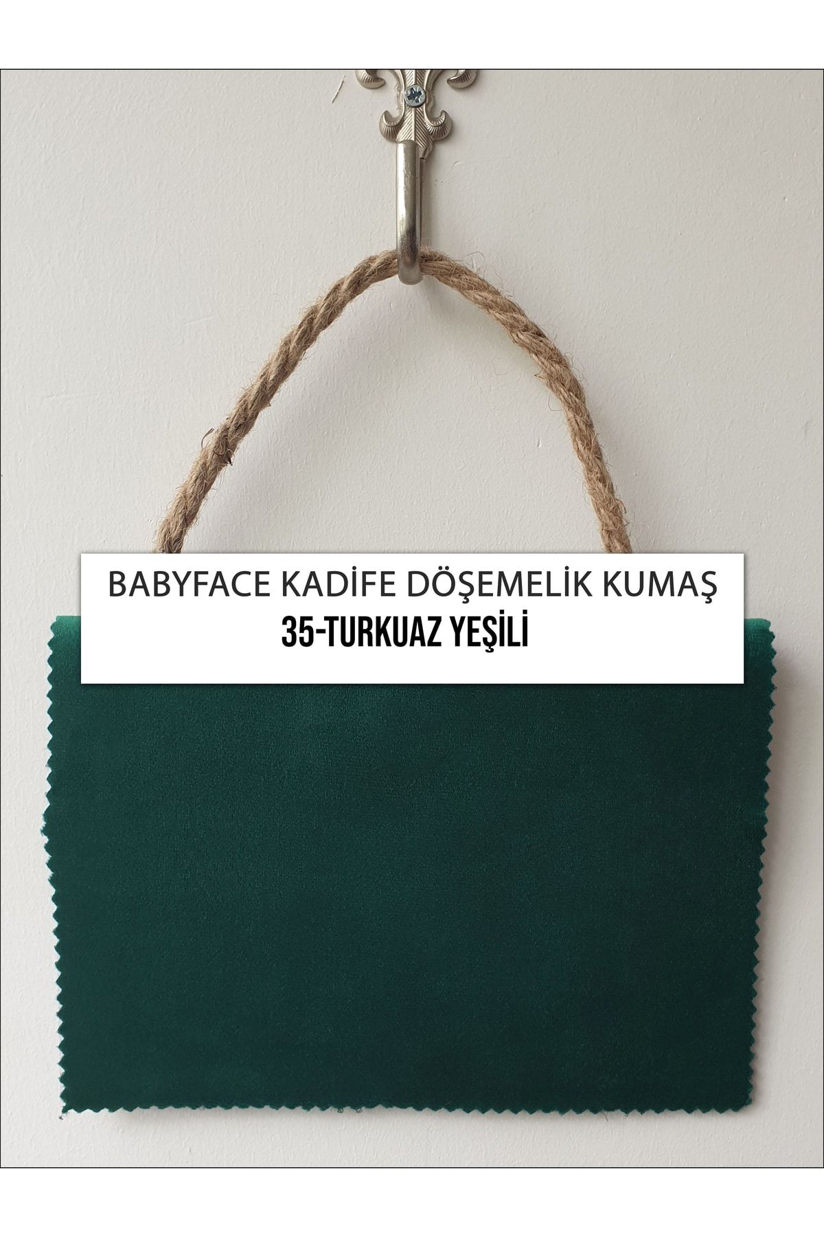 B'Dekor Babyface Yarı Parlak Kadife Koltuk, Berjer Ve Mobilya Için Döşemelik Kumaşları-turkuaz Yeşili