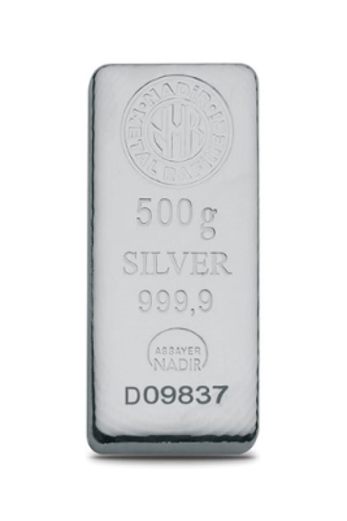 Nadir Gold Nadir Metal Rafinerisi Ürünü Uluslararası Geçerli Sertifikalı Faturalı 999.9 Saf Külçe Gümüş
