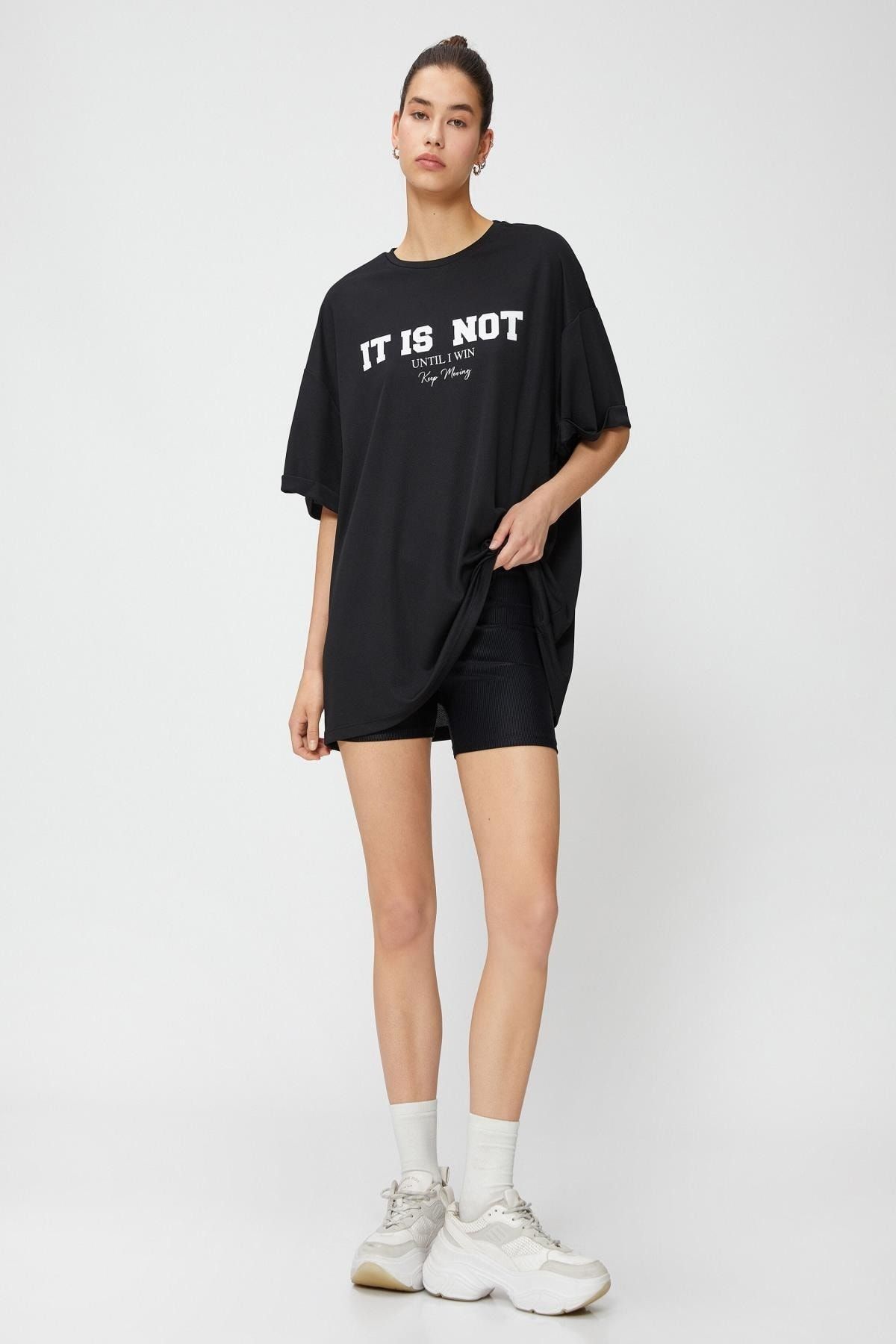 Koton Kadın Siyah T-Shirt