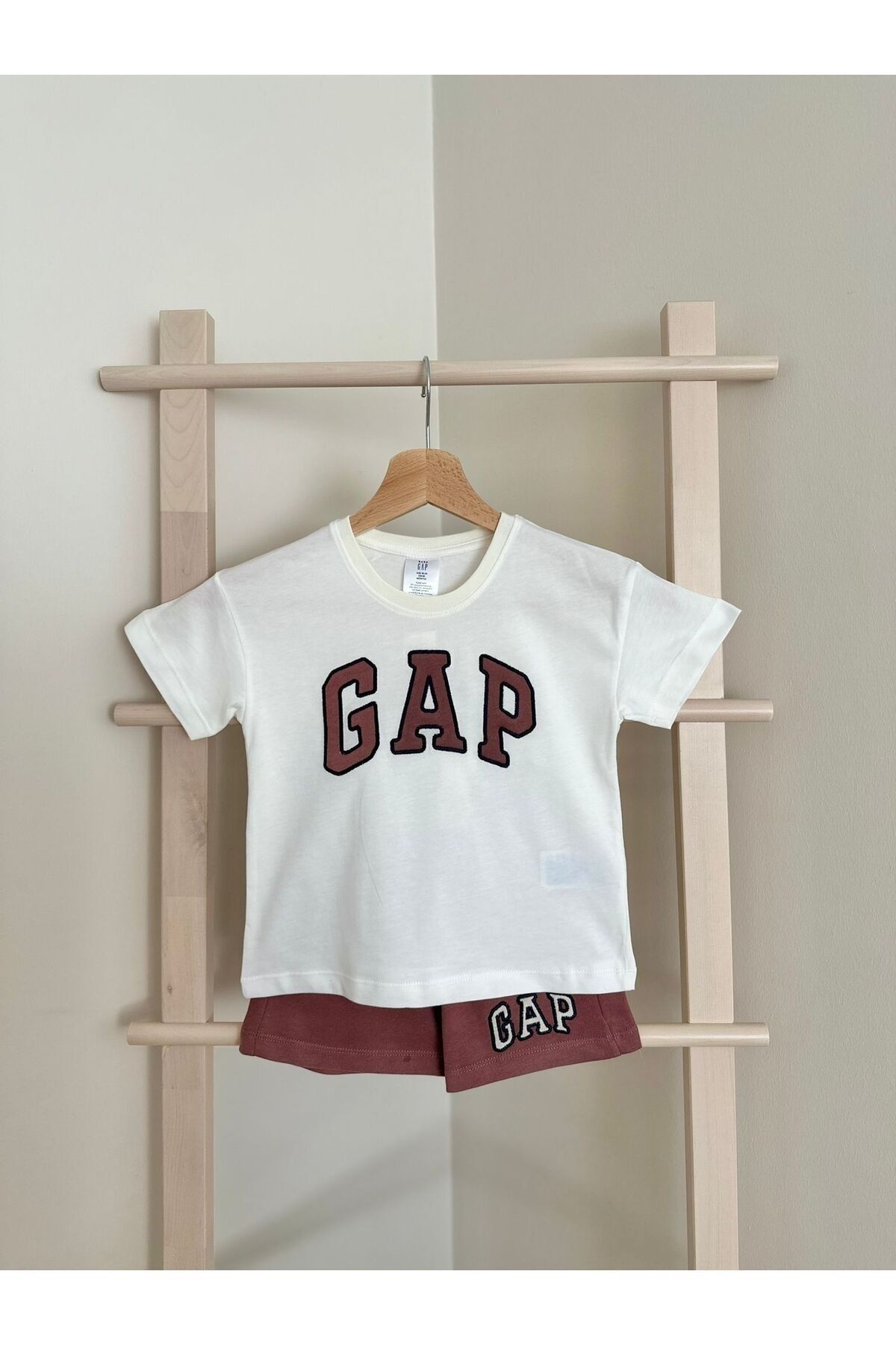 GAP Premium Kalite Gap Şortlu Çocuk Takım - Çocuk Yazlık Alt Üst Takım