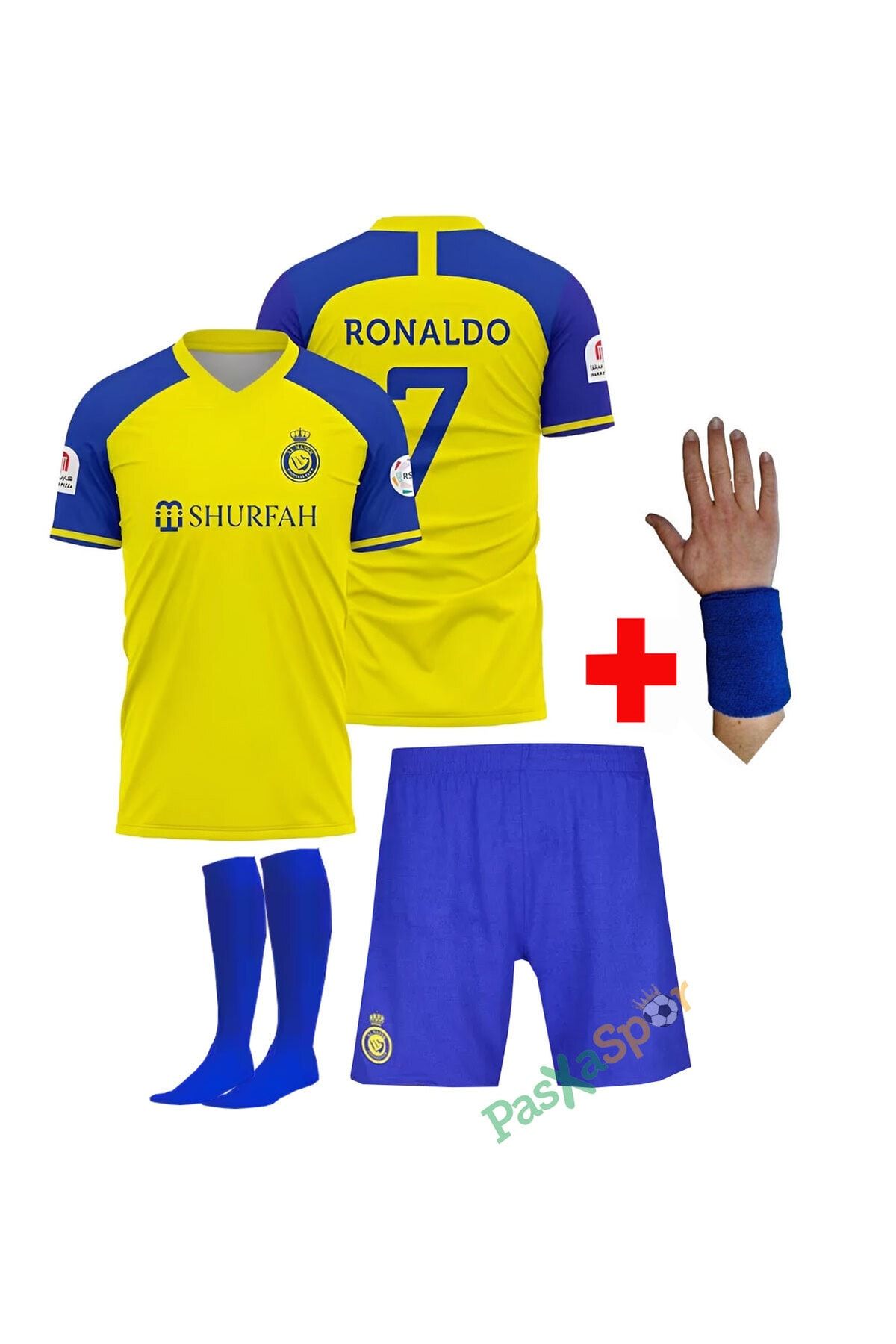 Pasxaspor Al Nassr Ronaldo Çocuk Forması Şort Çorap