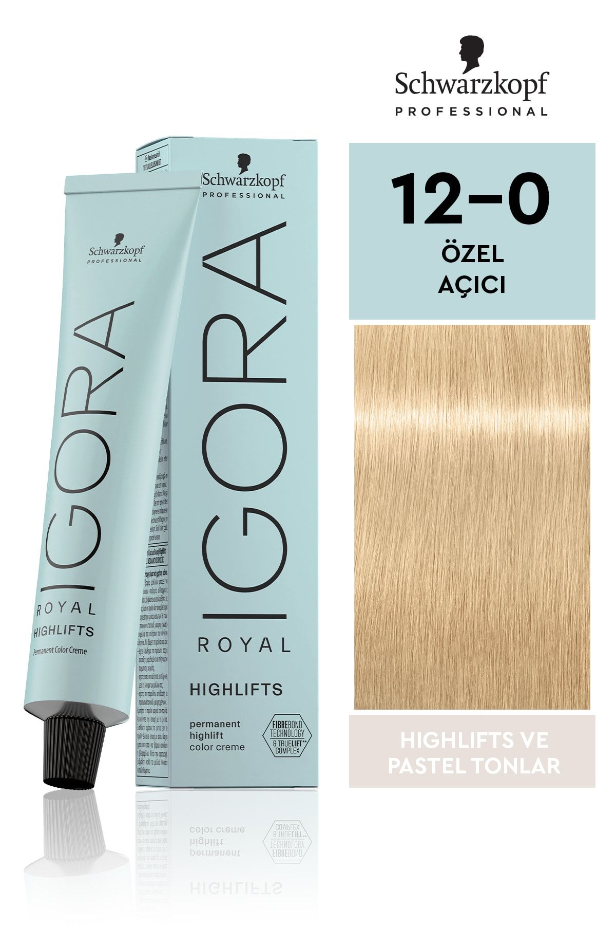 Igora Royal Highlifts Pastel Tonlar 12-0 Özel Açıcı Saç Boyası 60ml