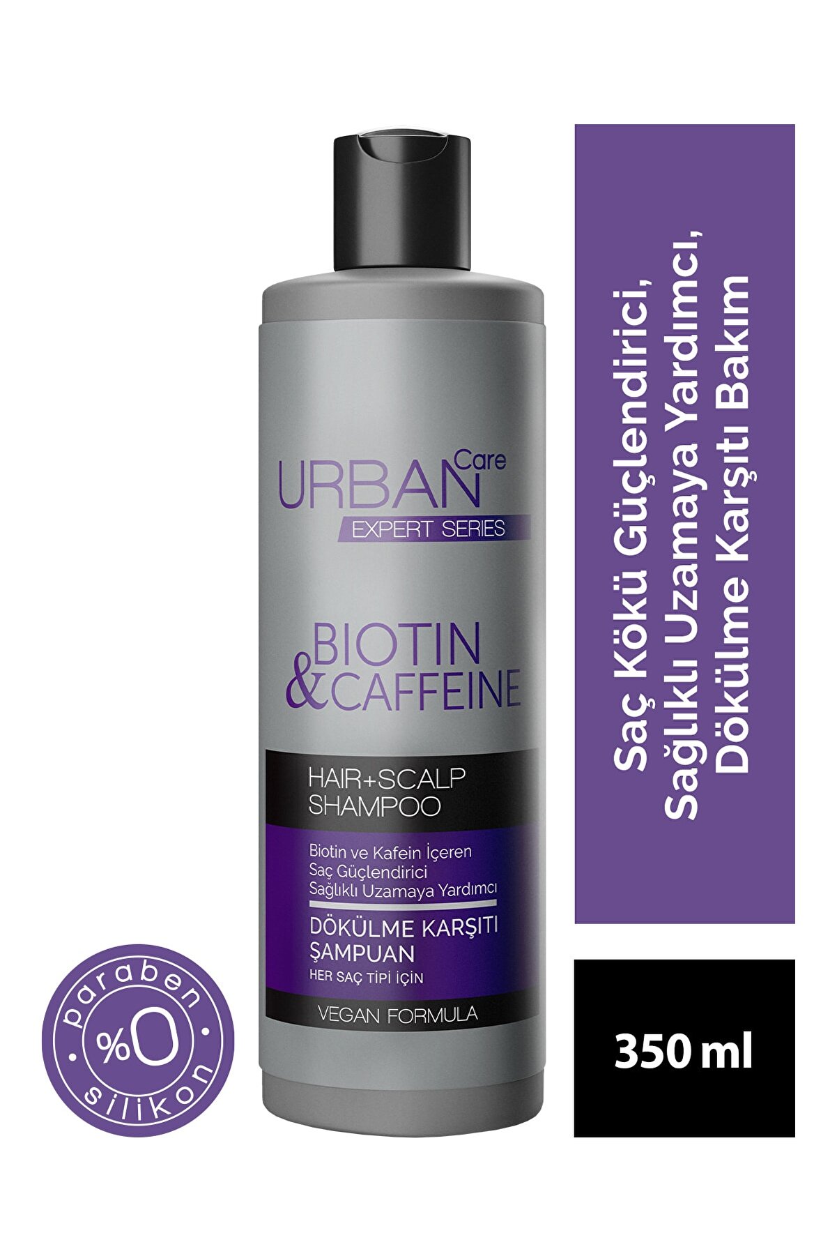Urban Care Expert Biotin Ve Kafein Dökülme Karşıtı Saç Bakım Şampuan Sağlıklı Uzamaya Yardımcı 350ml