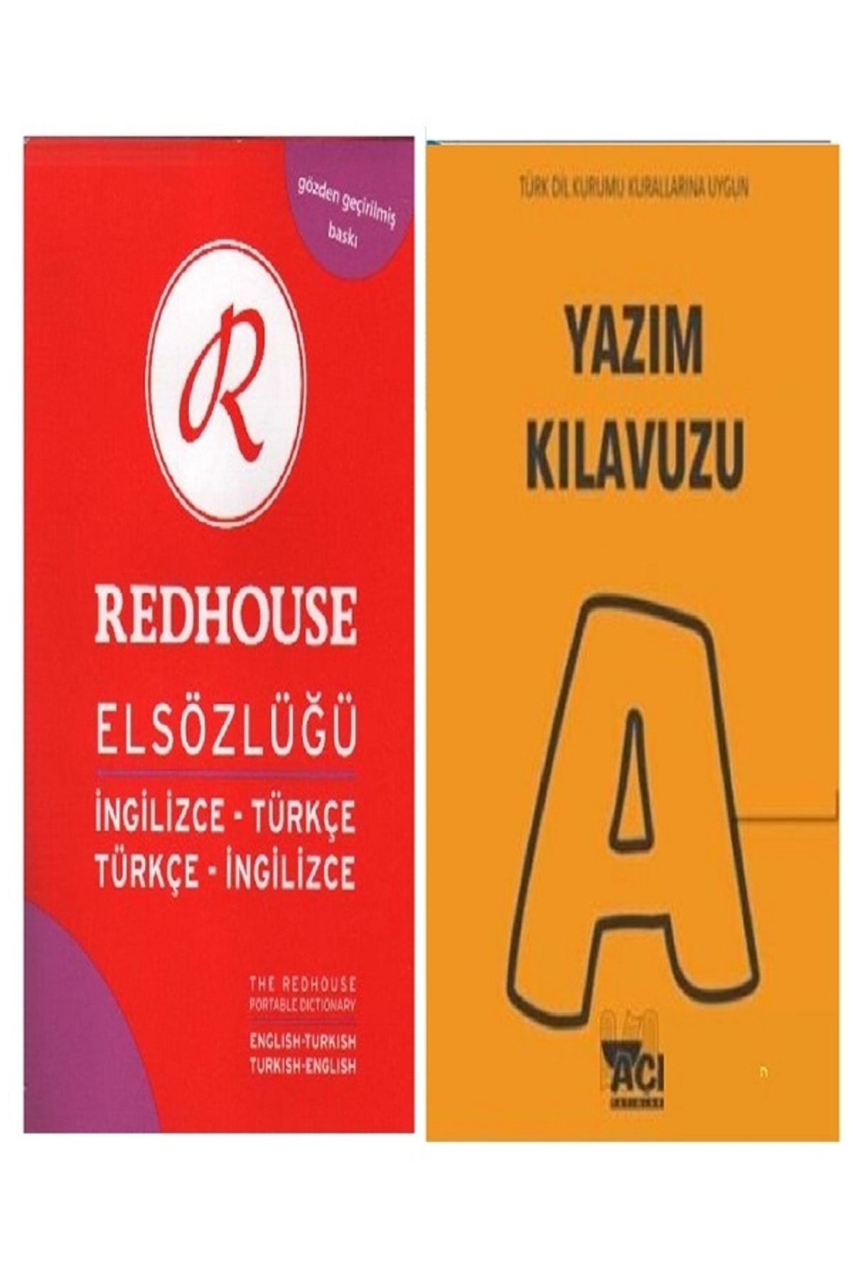 Açı Yayınları R Redhouse EL Sözlük Türkçe İngilizce - Yazım Kılavuzu Sözlük TDK Yazım Kurallarına Uygun