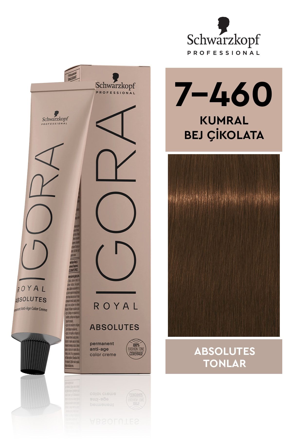 Igora Royal Absolutes Tonlar 7-460 Kumral - Bej Çikolata Saç Boyası