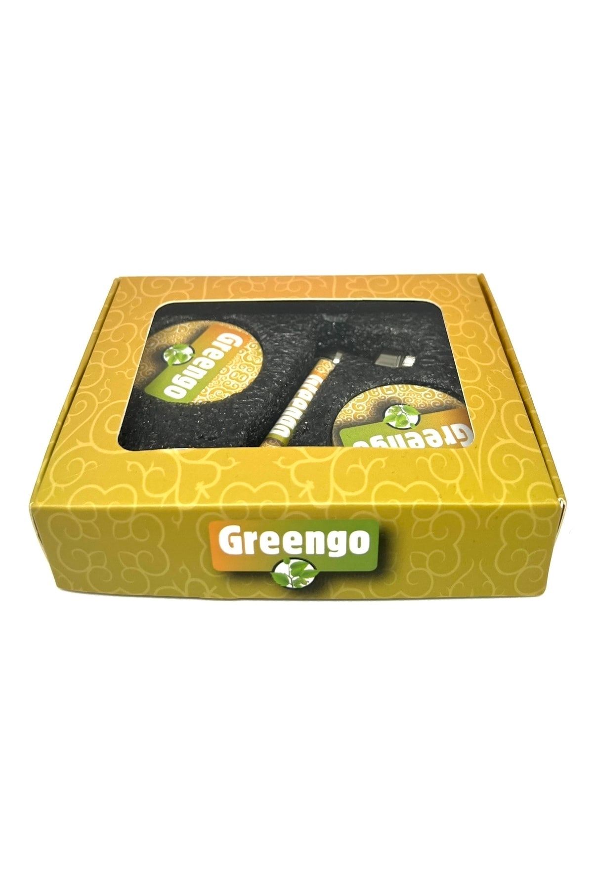 Greengo 2 Parça Sigara Pipe+Grinder Smoking Set