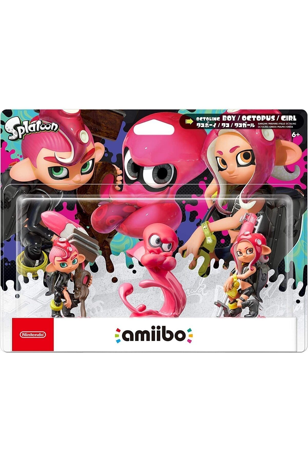 Nintendo Octoling Triple Pack (Octoling Boy + Octopus + Girl) Amiibo (Splatoon Collection)