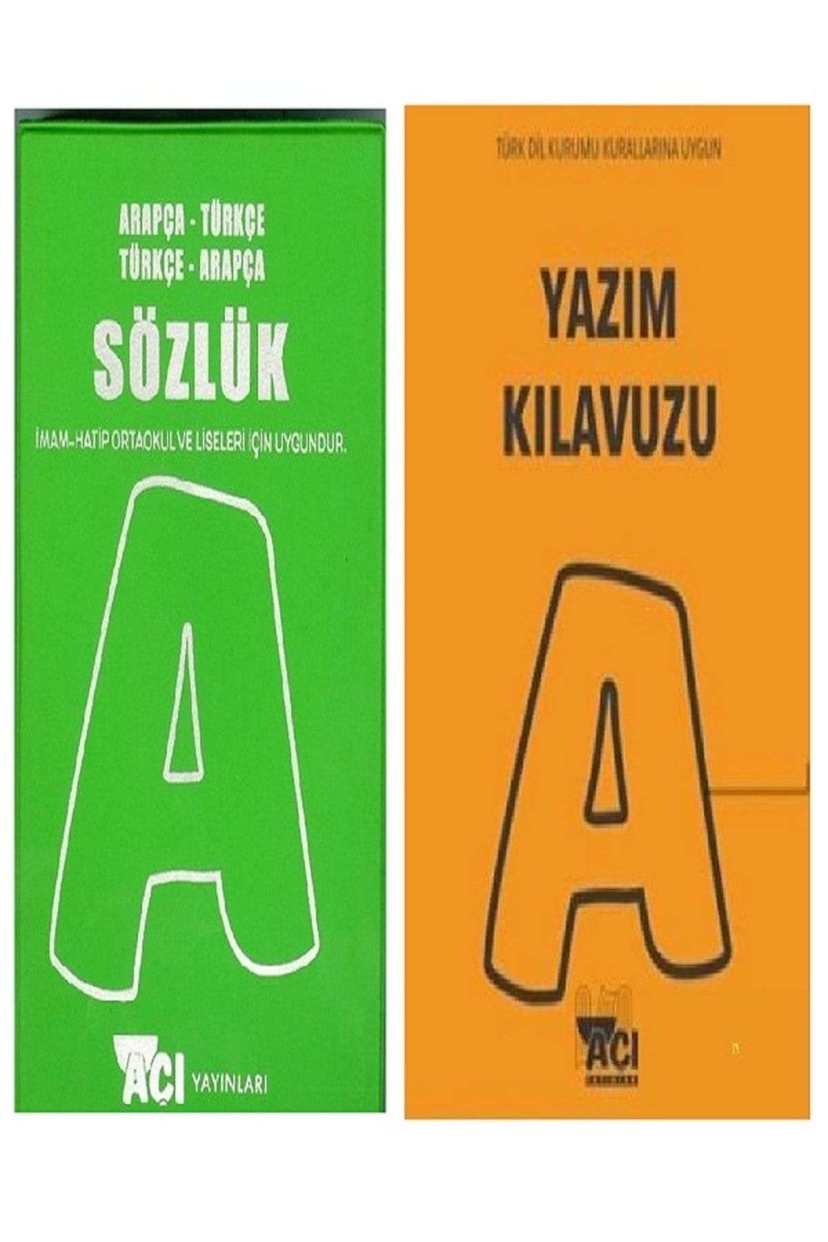 Açı Yayınları Sözlük TDK Kurallarına Uygun Arapça Türkçe Sözlük - Yazım İmla Kılavuzu Sözlüğü Açı Yayınlar