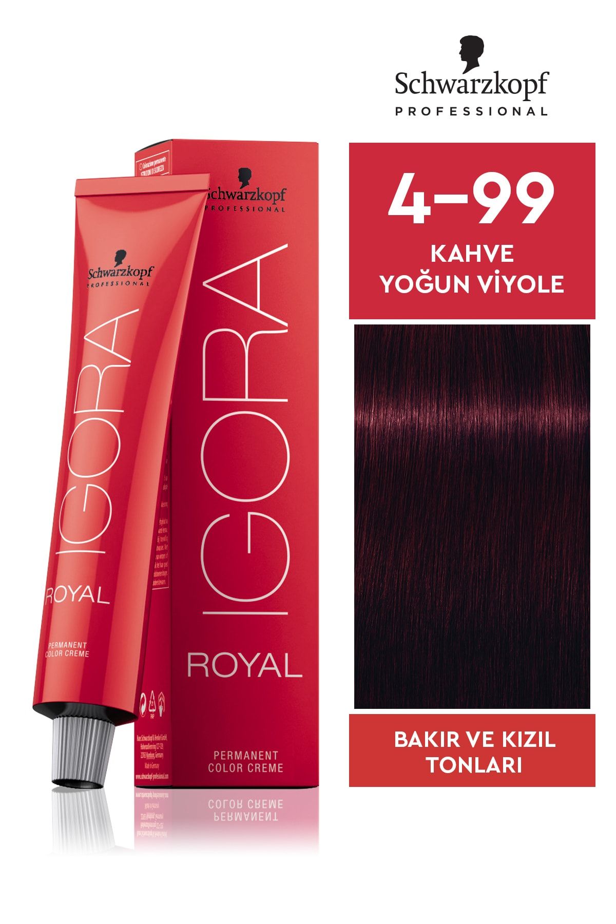 Igora Royal 4-99 Kahverengi Yoğun Viyole Saç Boyası 60ml