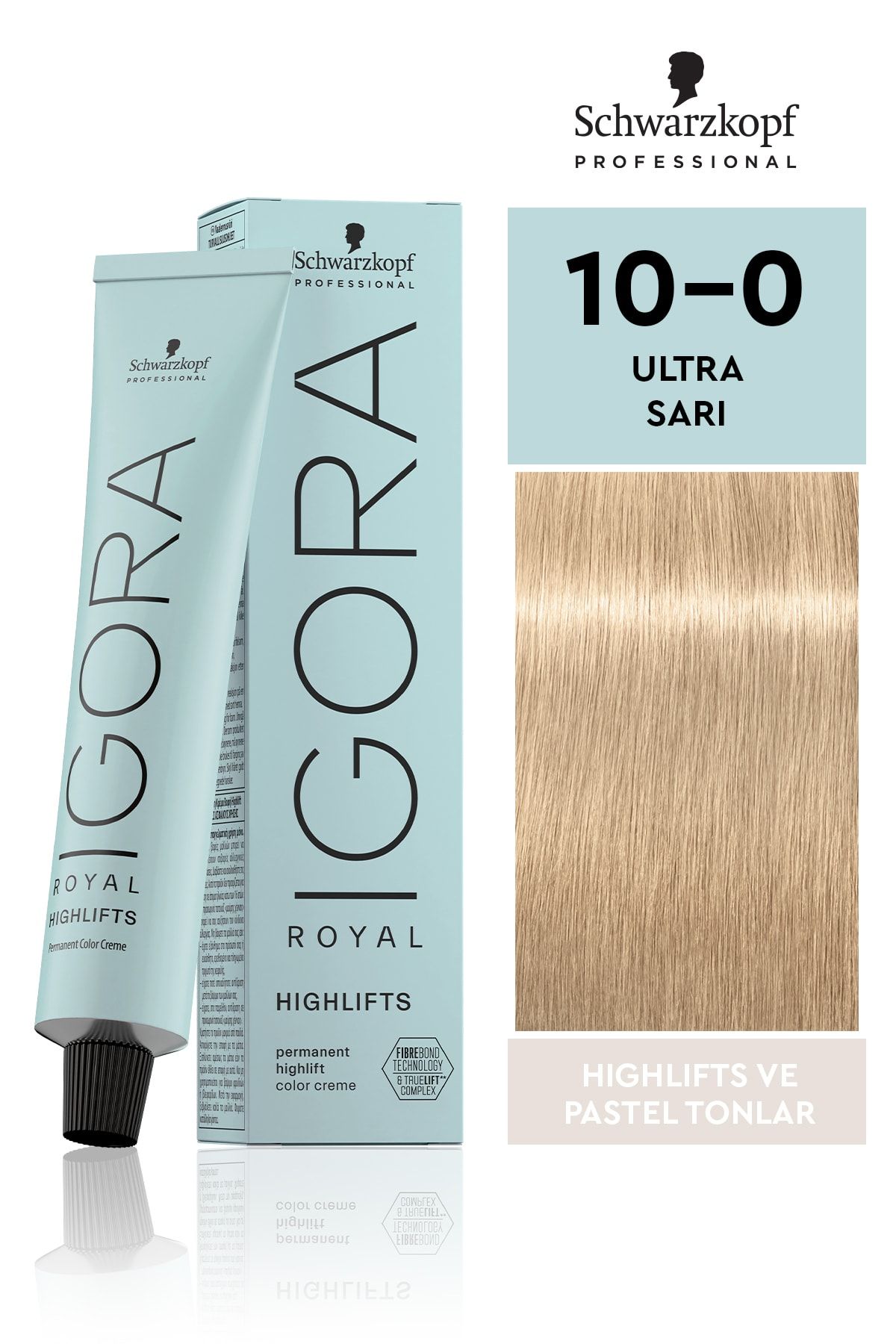 Igora Royal Highlifts Pastel Tonlar 10-0 Ultra Sarı Saç Boyası 60ml