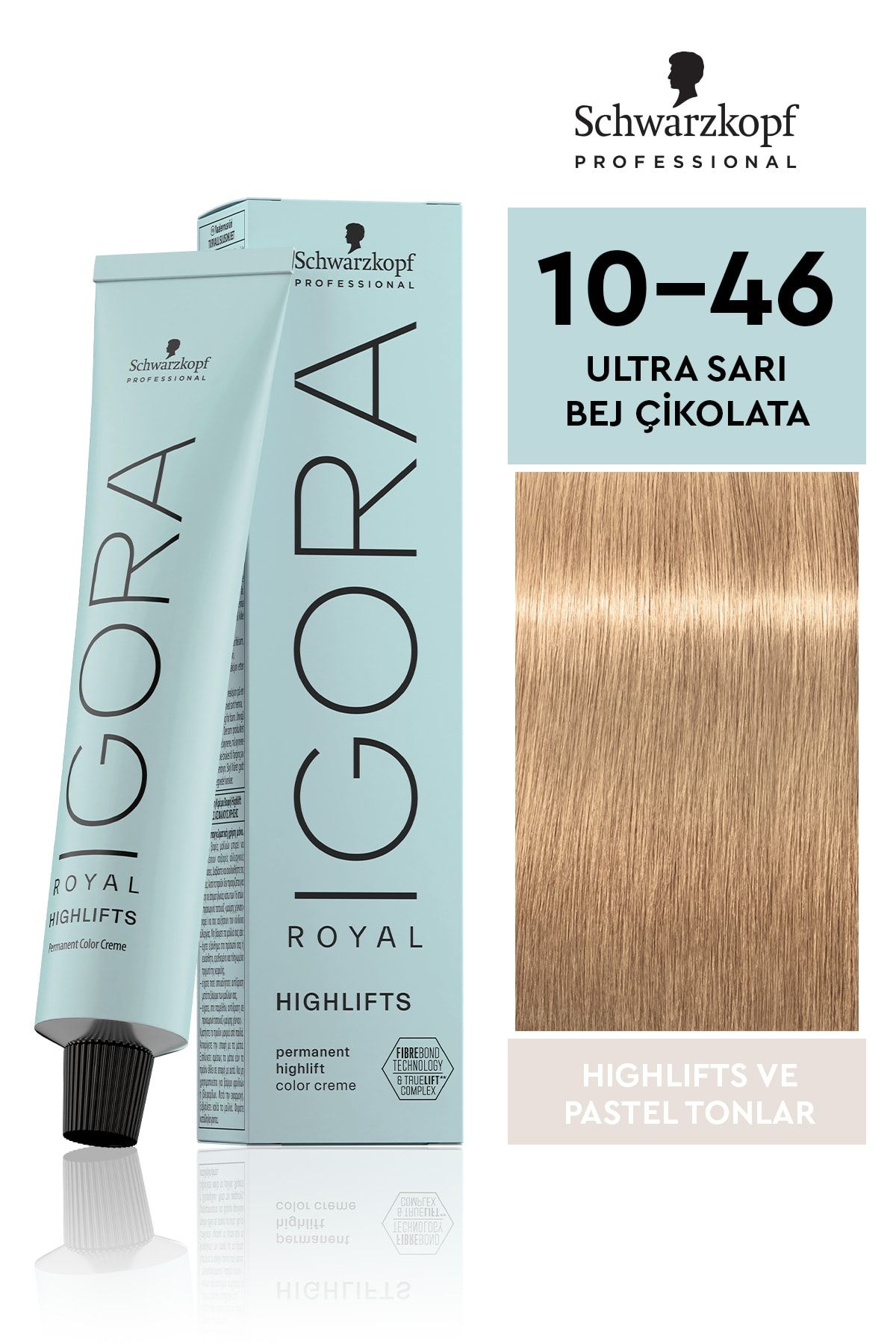 Igora Royal Highlifts Pastel Tonlar 10-46 Ultra Sarı - Bej Çikolata 60ml