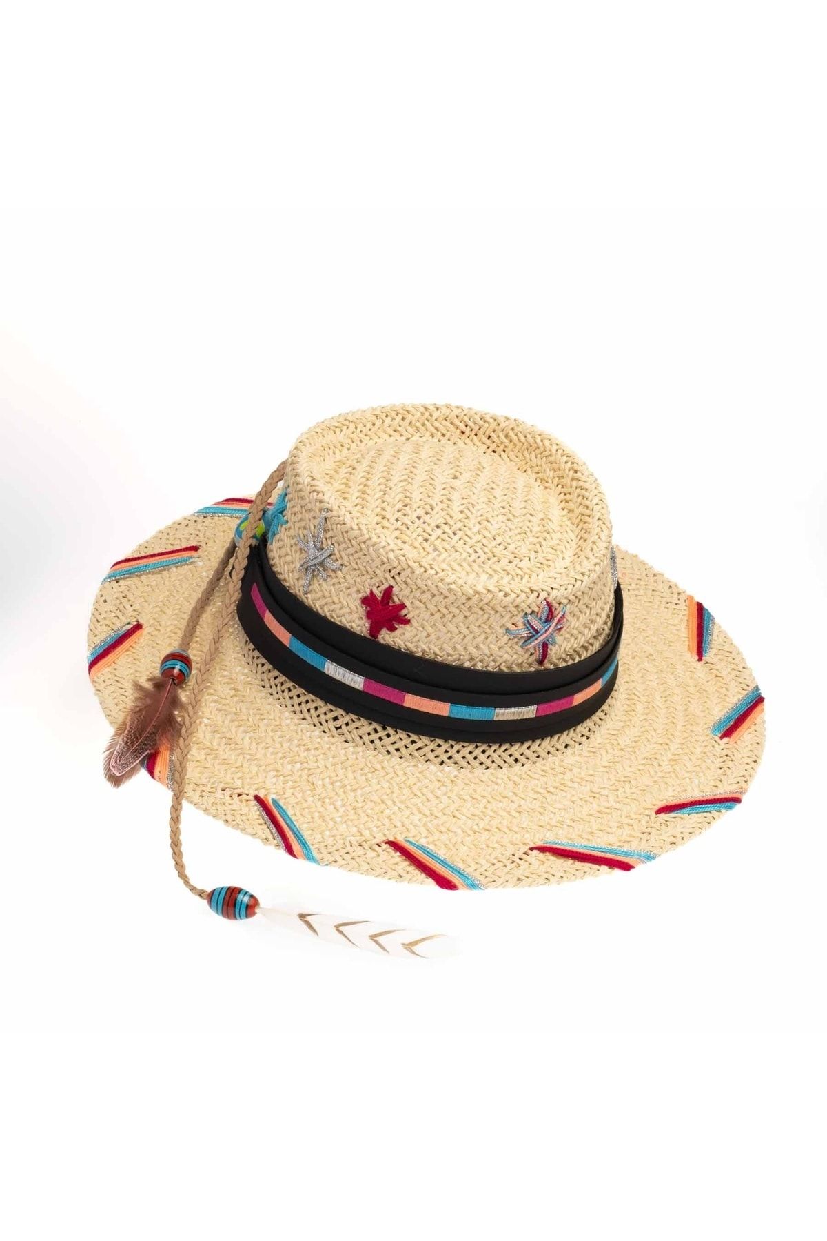 Happy-Nes Bohemian Hasır Şapka