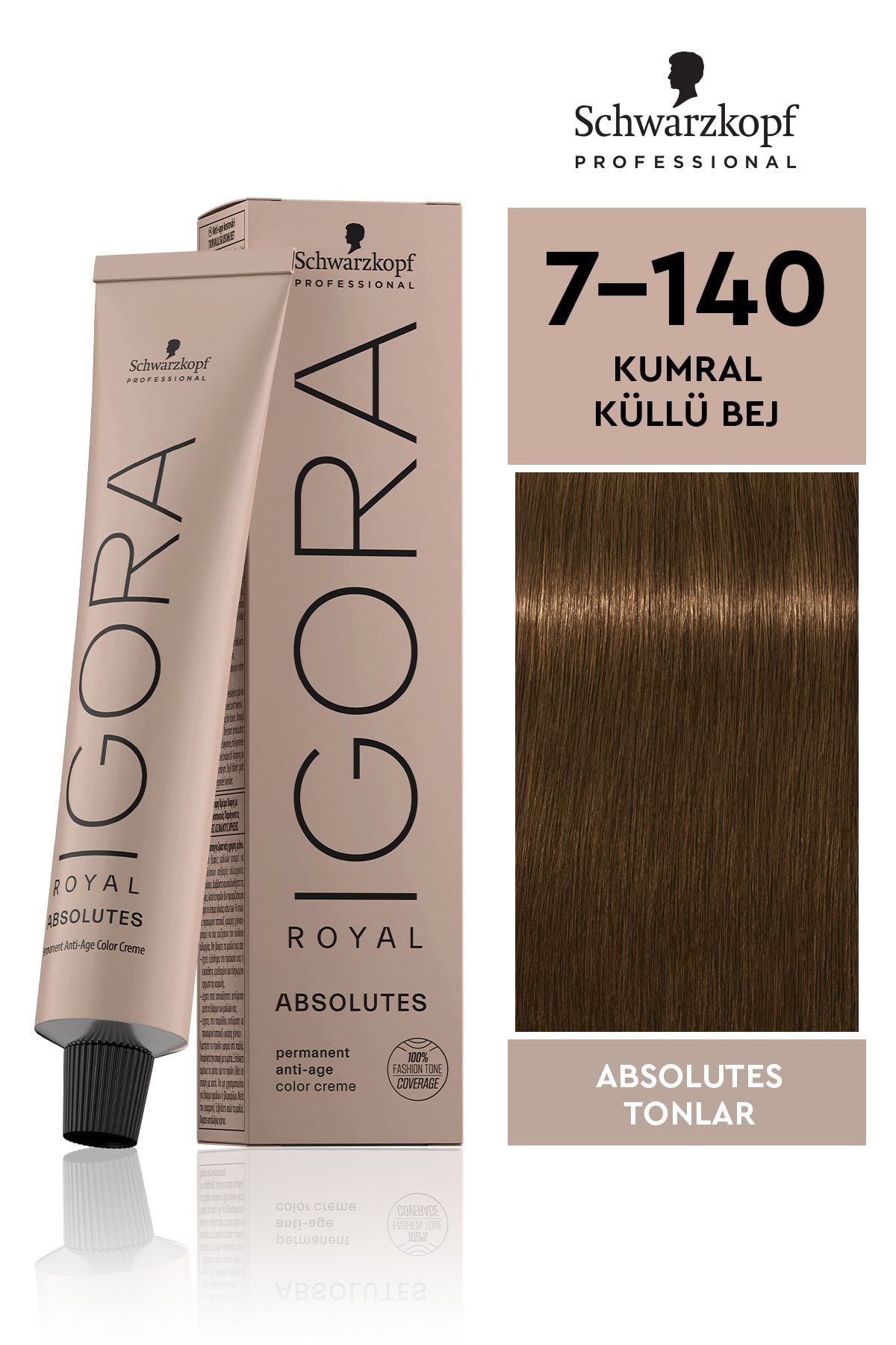 Igora Royal Absolutes Saç Boyası 7.140 60 ml 7-140 Orta Sarışın-kül Bej