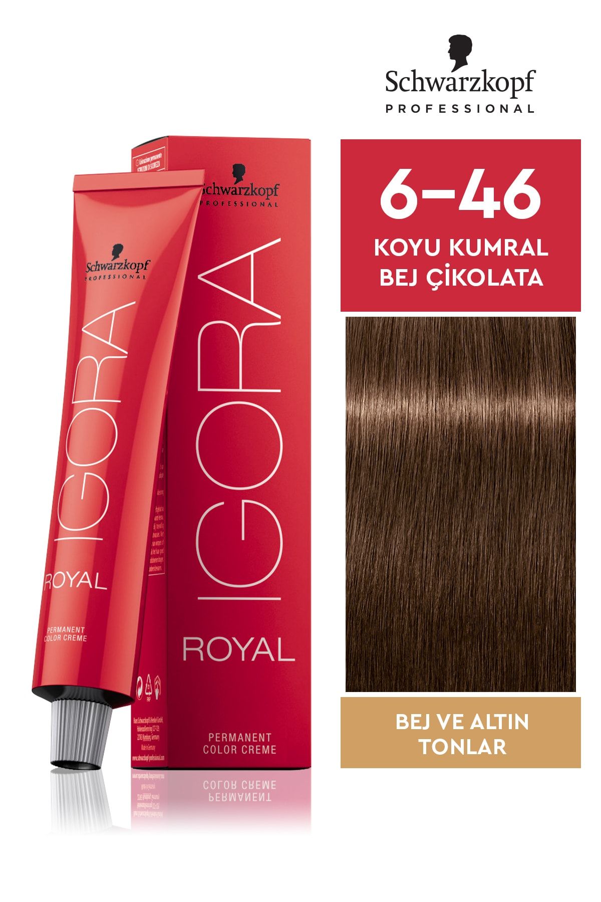 Igora Royal 6-46 Koyu Kumral Bej Çikolata Saç Boyası 60ml