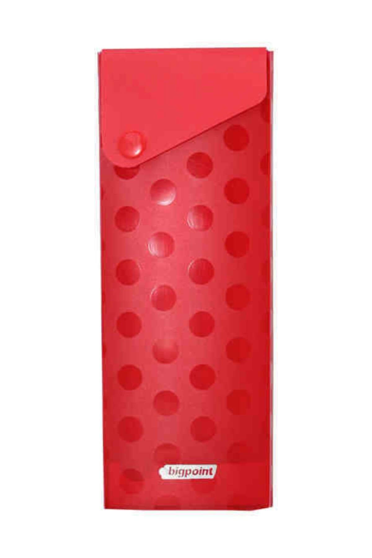 Bigpoint Plastik Yukarıya Çekmeceli Kutu Kalemlik Kırmızı