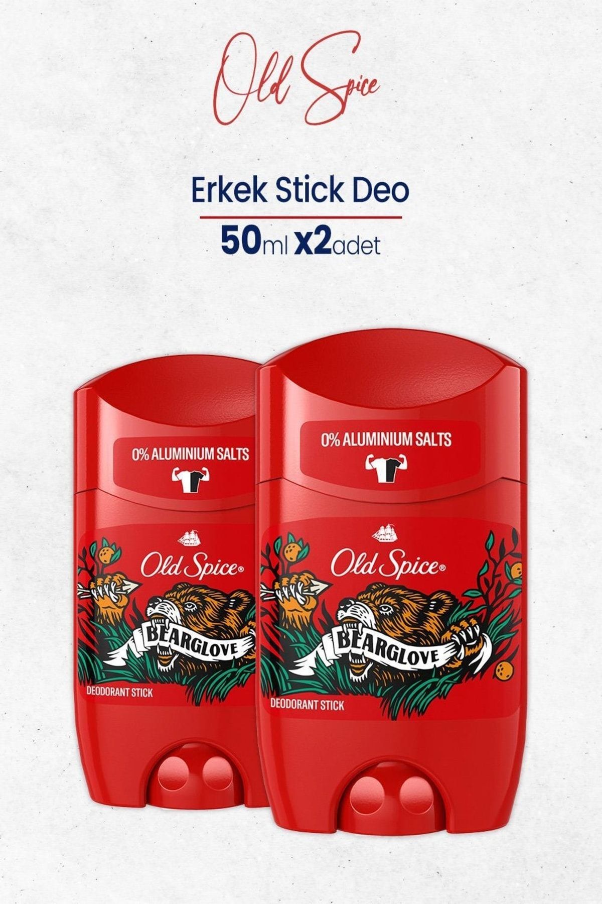 Old Spice Bearglove Erkek Stick Deodorant 50 Ml X 2 Adet