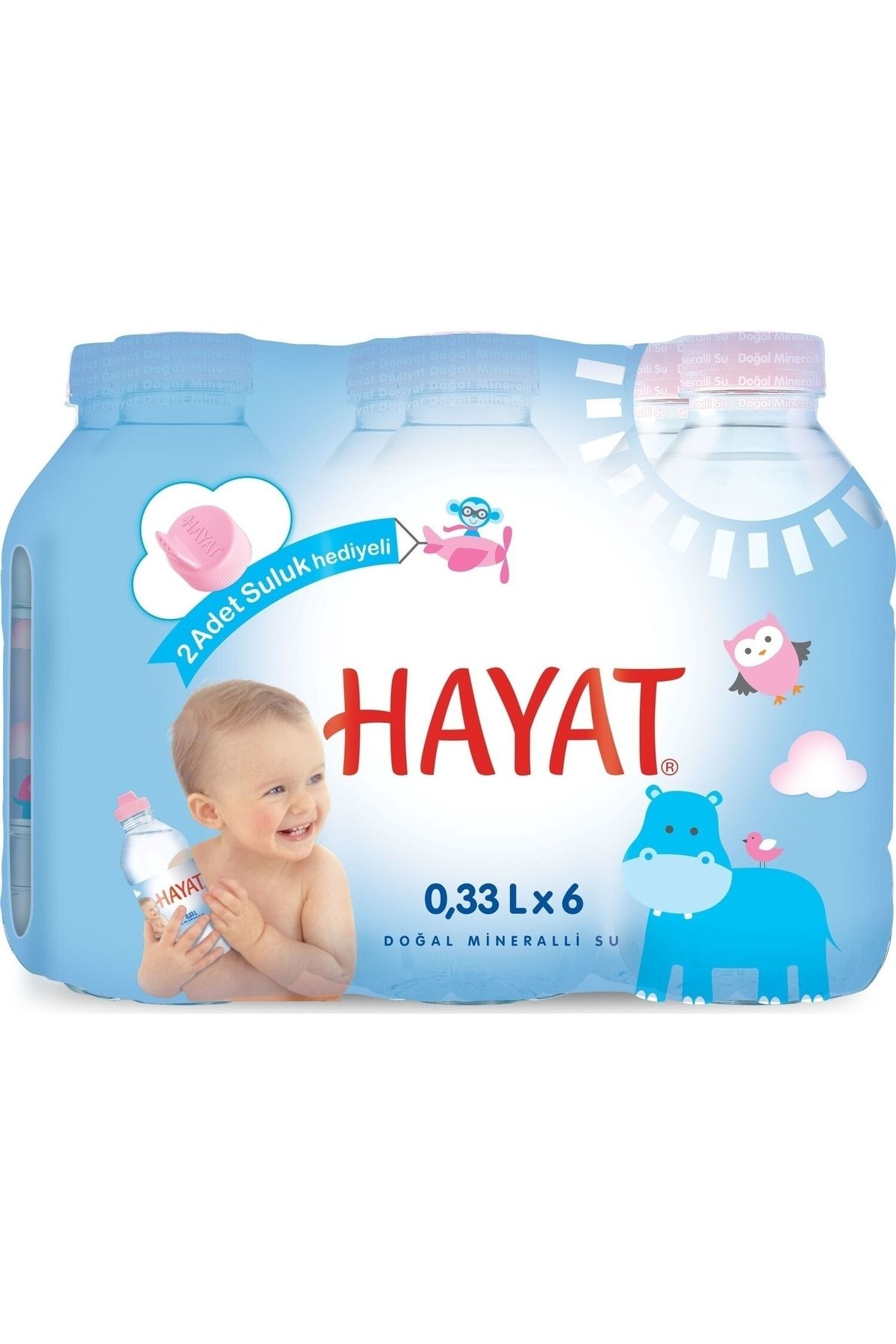 Hayat Bebek Içme Suyu Emzik Kapak Hediyeli 24 Adet 0.33 ml