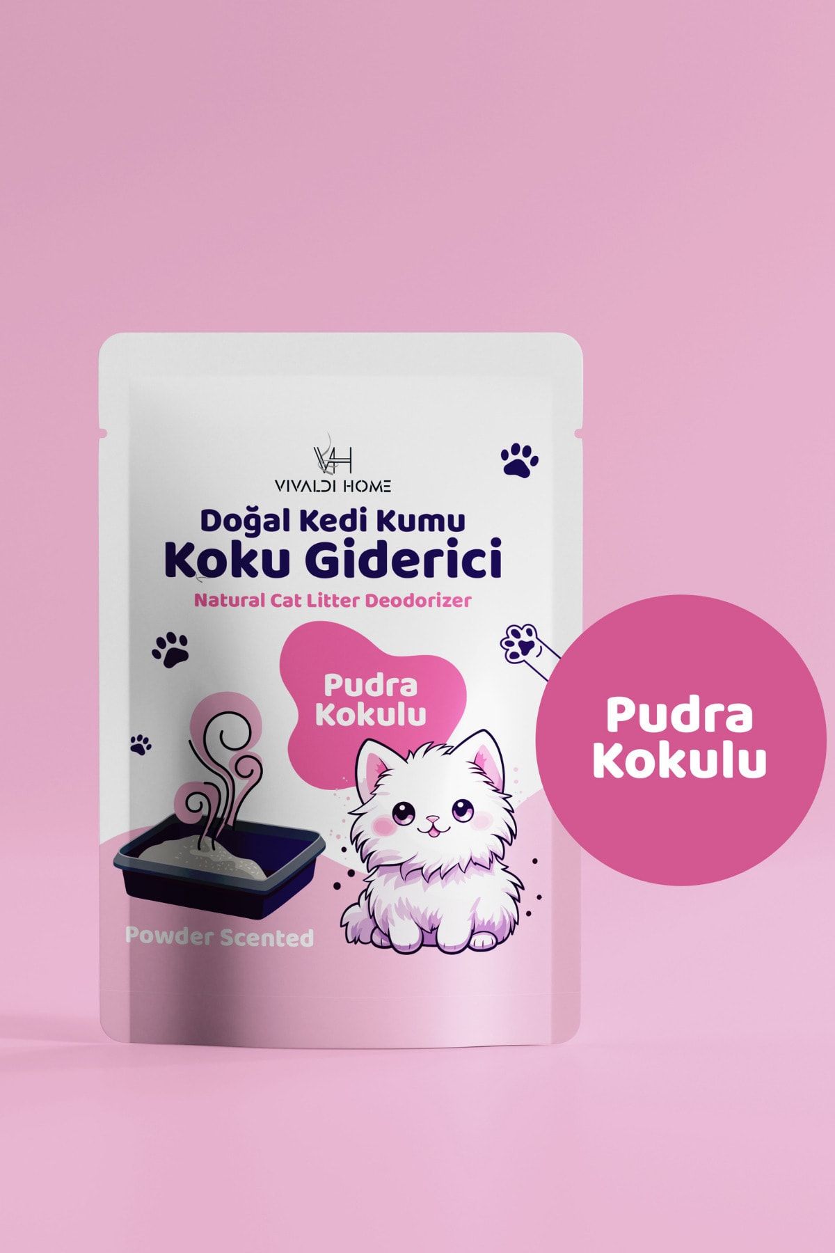 Vivaldi Home Pudra Kokulu Kedi Kumu Kötü Koku Giderici 25g