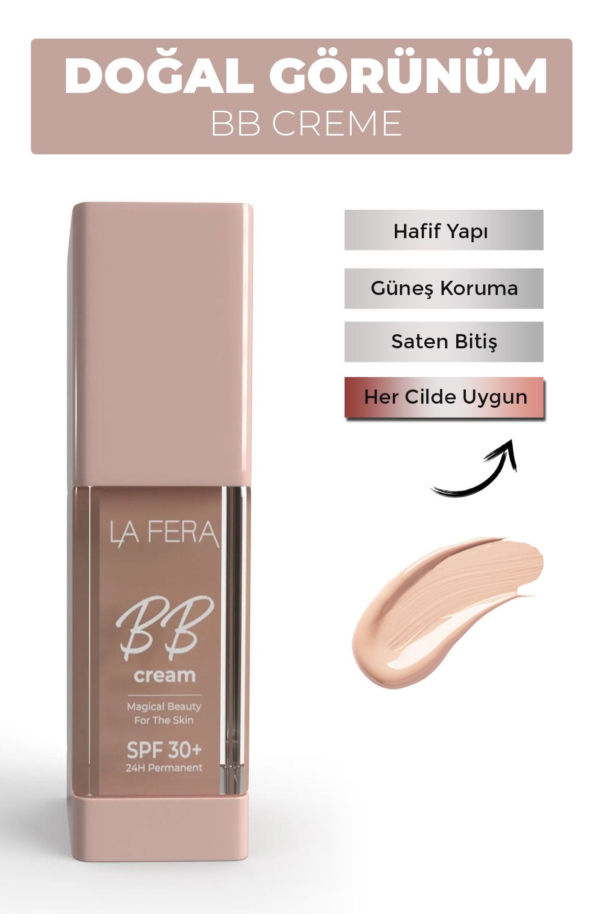 La Fera Canlı Görünüm Bb Cream - 30 Spf - Renk : Medıum Plus