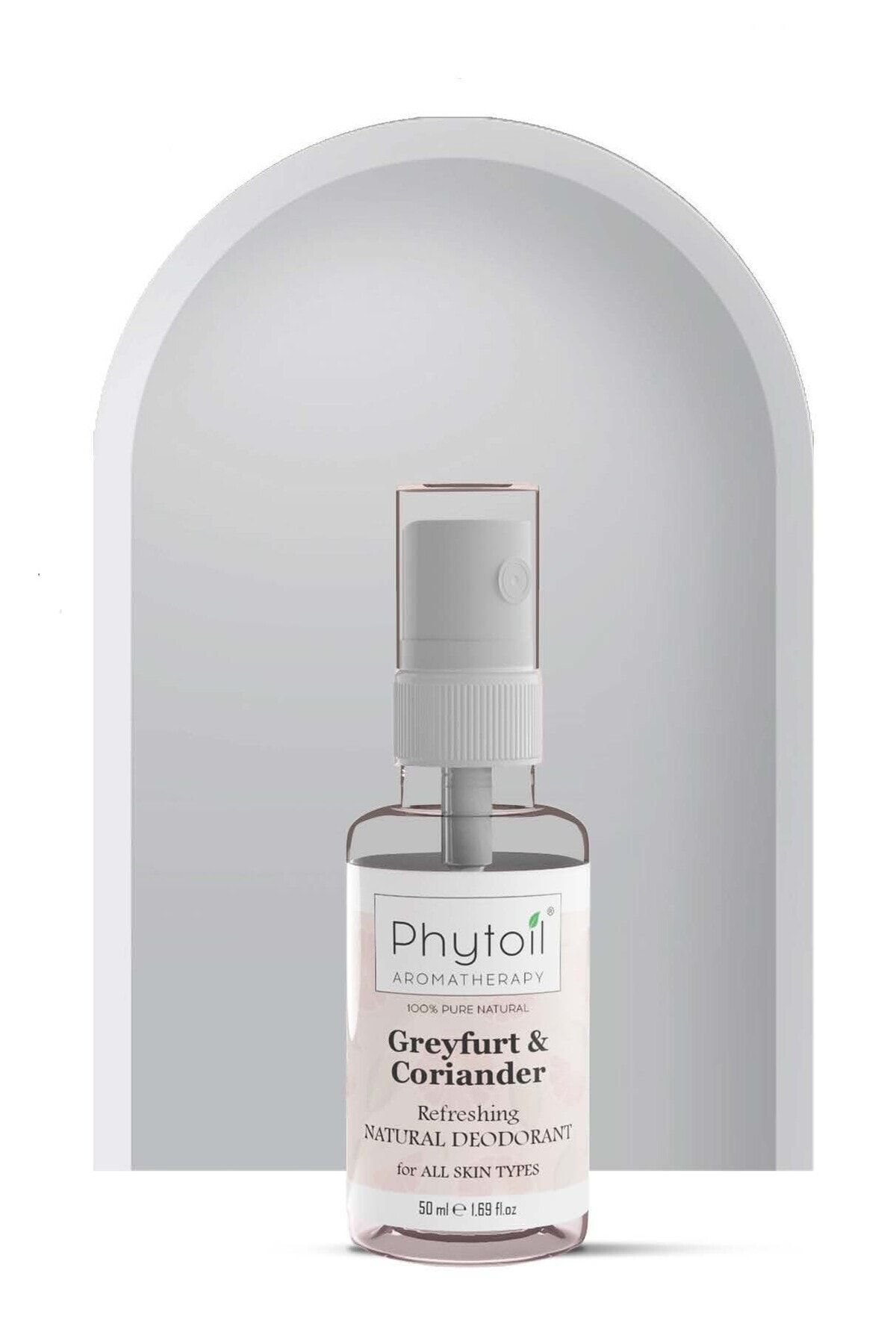 phytoil Greyfurtlu Tüm Vücut Için Al+ Tuzu Içermeyen Ter Ve Koku Önleyici Organik Alkolsüz Deosprey 50ml