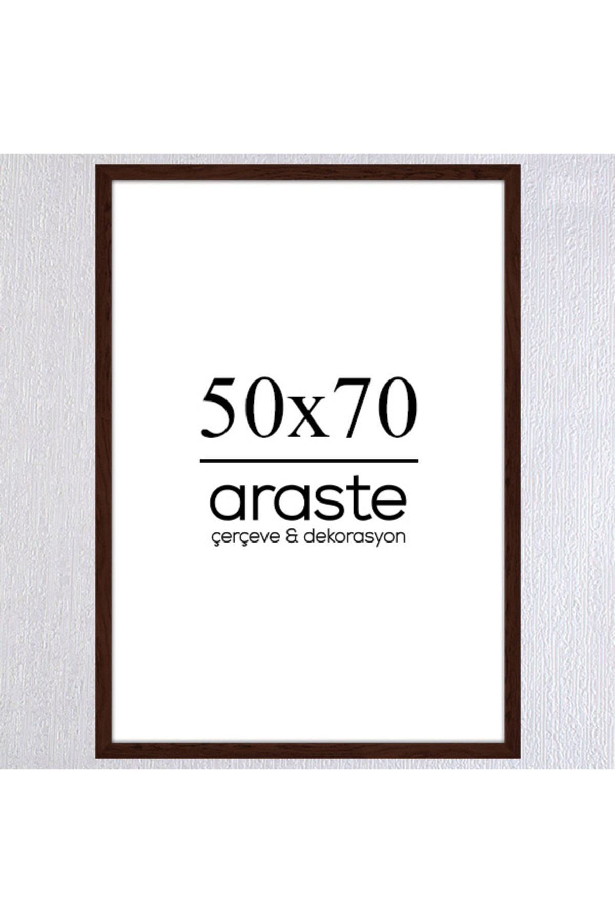 Araste Dekorasyon 50x70 Koyu Ahşap Çerçeve ( Postersiz ) - Bos1000