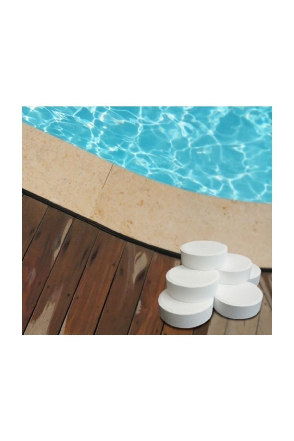 Ekodoğa Tablet Klor 1 Kg (5 Adet 200 Gr) Yosun Önleyici Havuz Temizleyici Havuz Tablet Kloru
