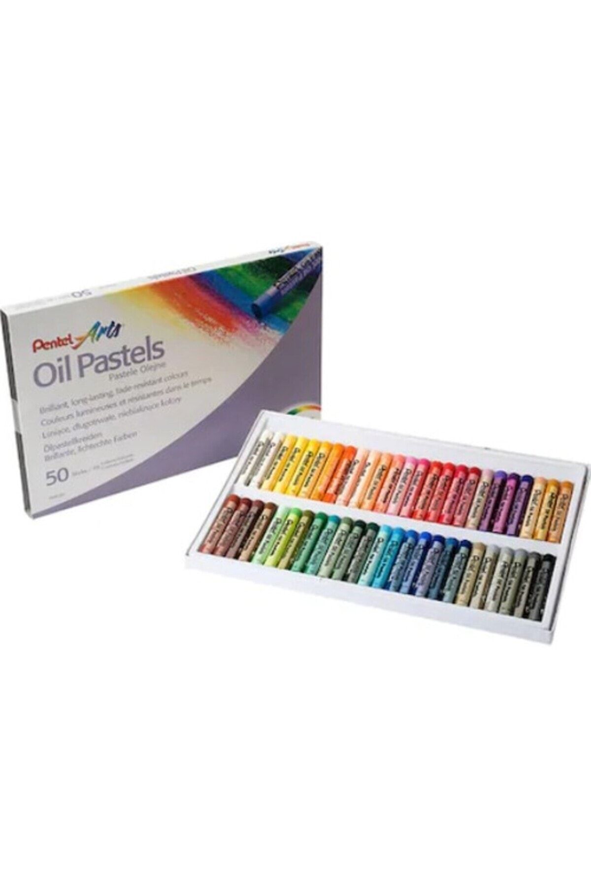 Pentel Pastel Boya Yağlı 50 Renk Phn-50