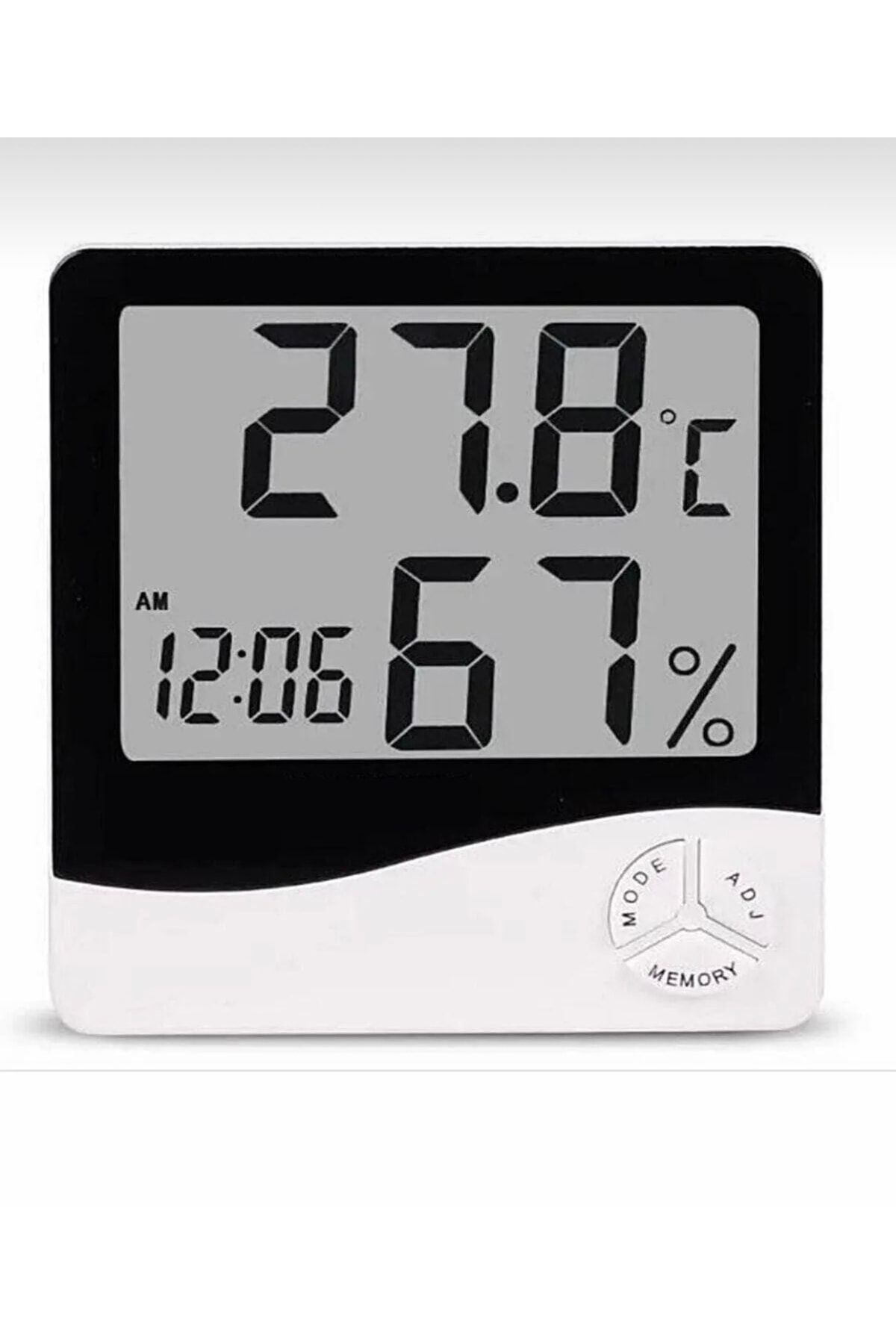 AYSERA HOME Htc-1 Termometre, Dijital Sıcaklık Ve Nem Ölçer, Alarm, Saat Bebekler Için Oda Termometresi