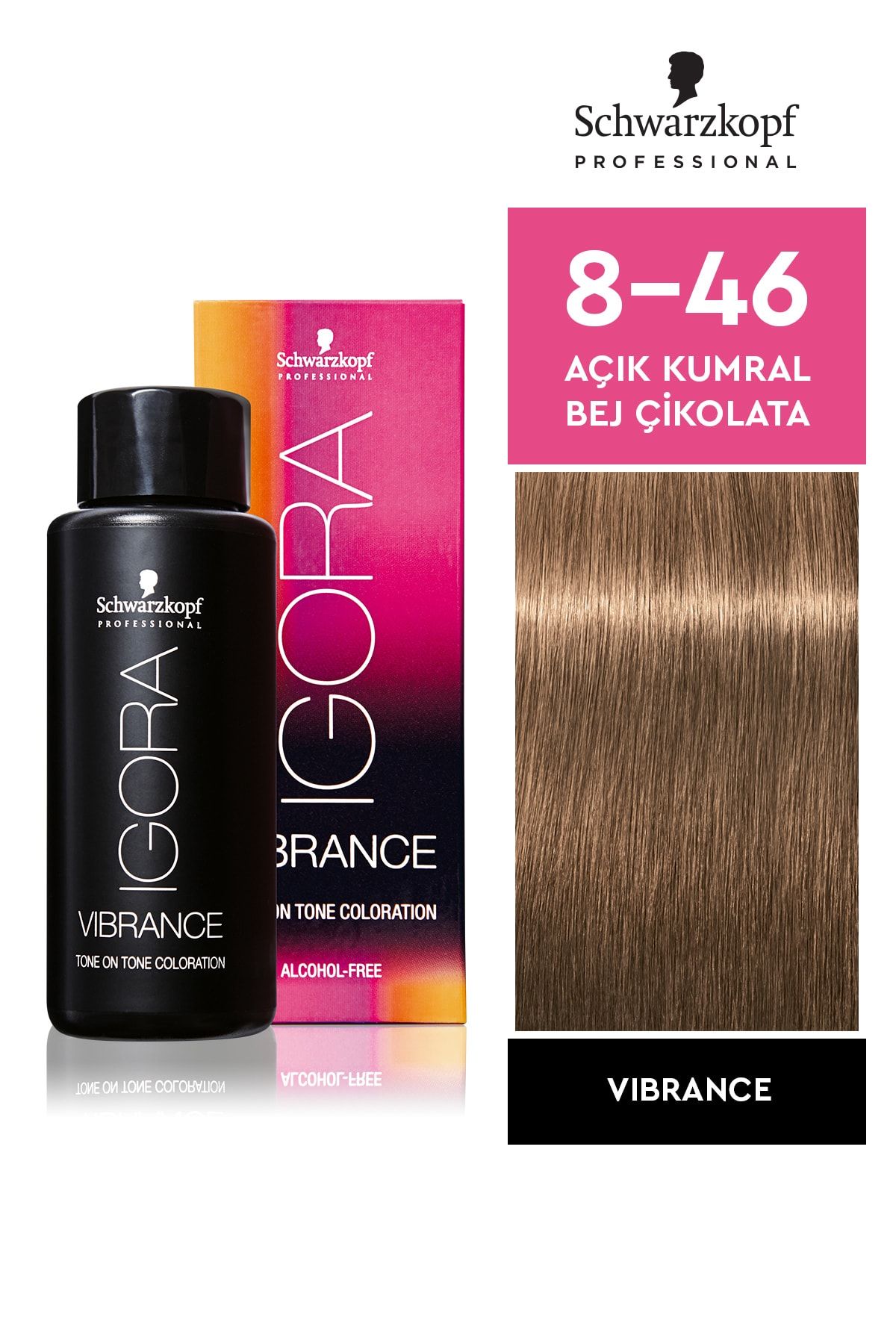 Igora Vibrance 8-46 Açık Kumral Bej Çikolata Saç Boyası 60ml