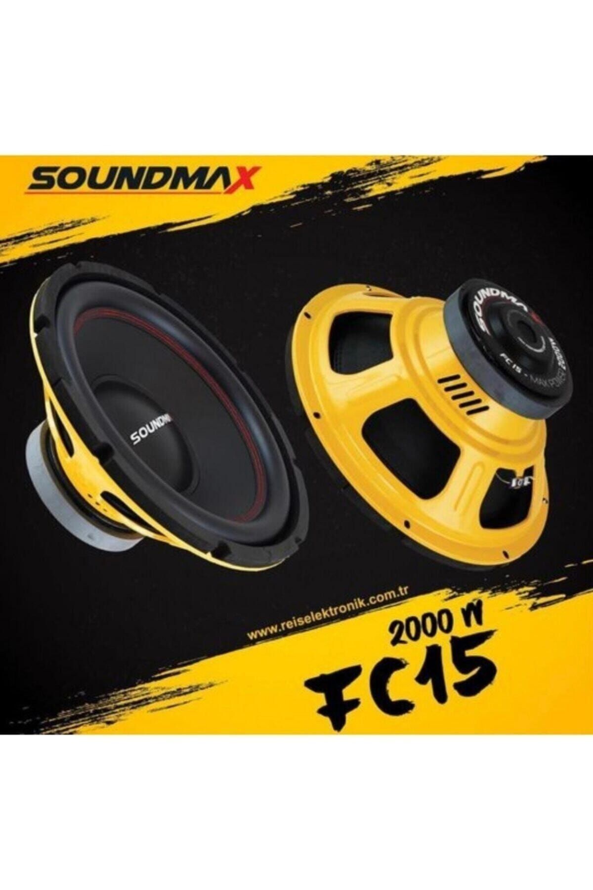 Soundmax Sx-fc15 Bass Subwoofer 38cm 2000wat 600w Rms Power Oto Bufur