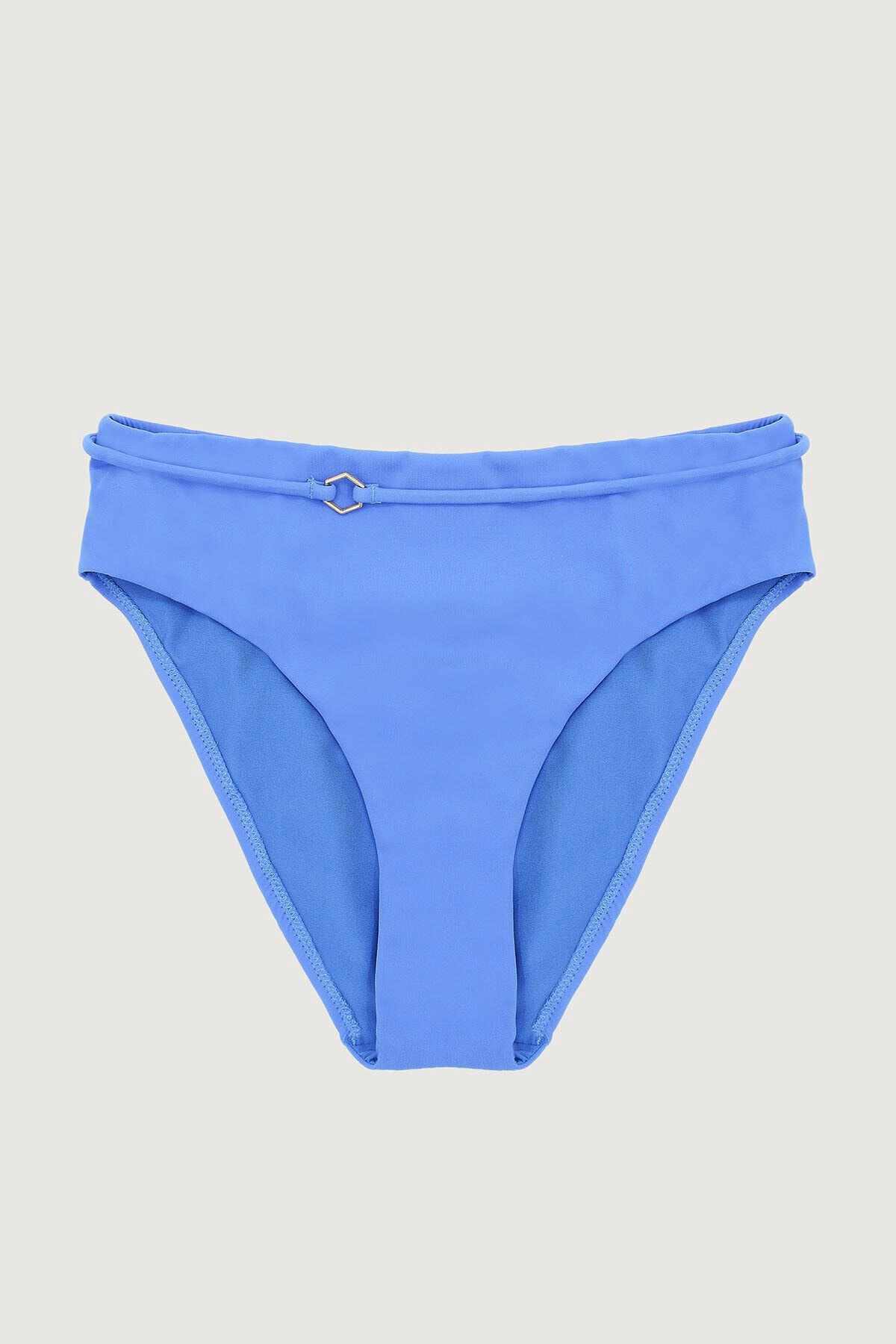 Loya Mavi Ip Detaylı Tek Alt Bikini