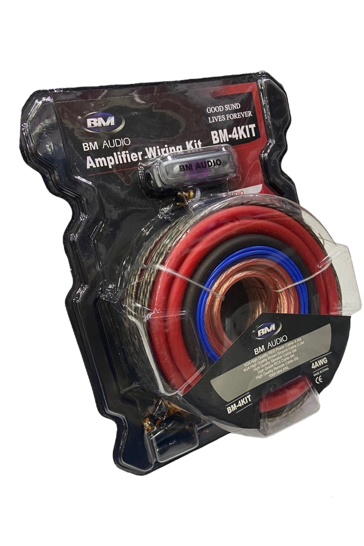 Sunask Sn-4ga 4ga Profesyonel Set Kablo Amfi Set Kablo 1. Sınıf Kalite Ekstra Kalın profesyonel seri