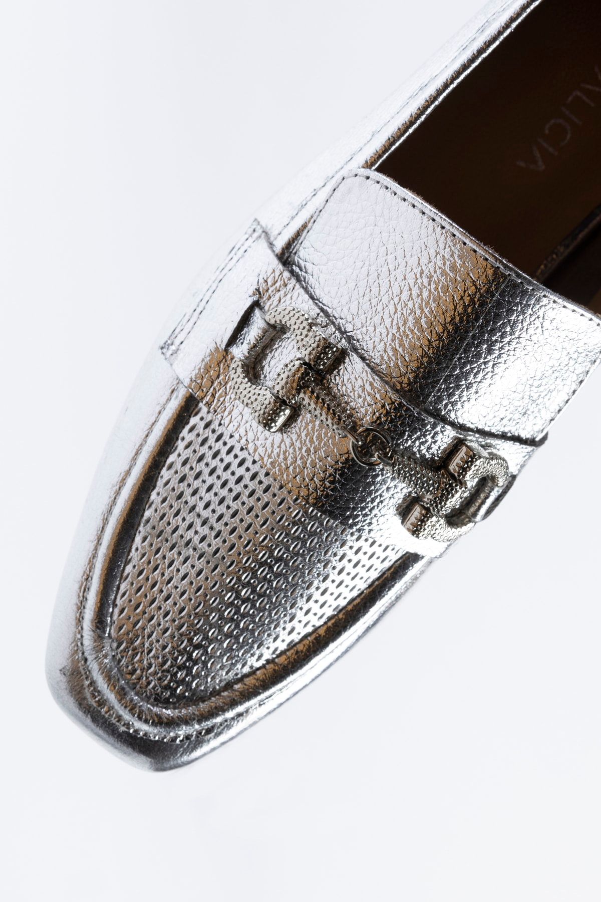 DaliciaStore Cyrus Hakiki Deri Düz Topuk Kadın Loafer Ayakkabı