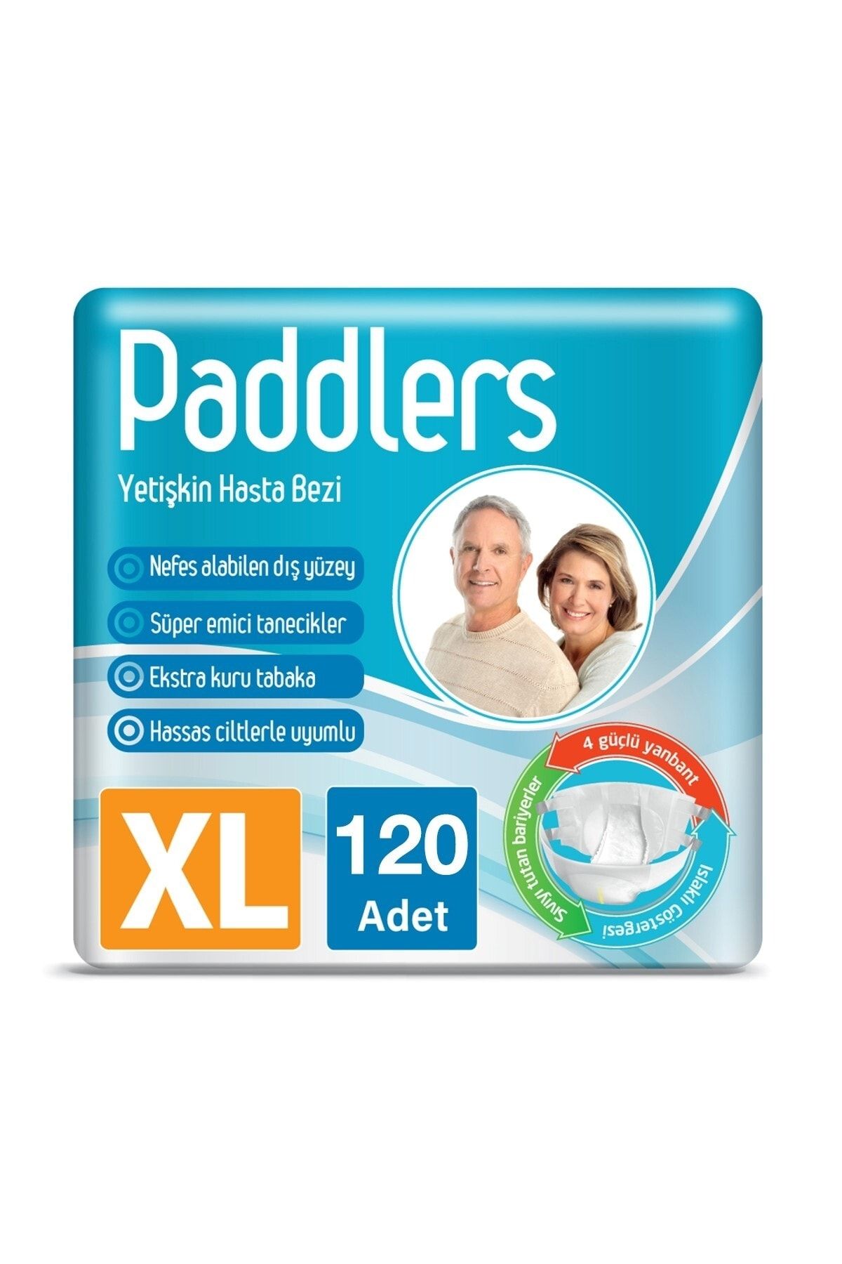 Paddlers Yetişkin Hasta Bantlı Bez X-large 120 Adet