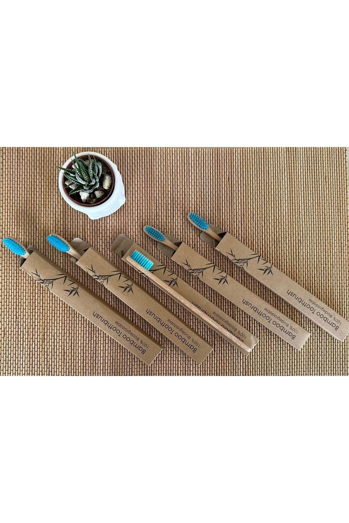 artskin Bambu Diş Fırçası %100 Vegan-Mavi