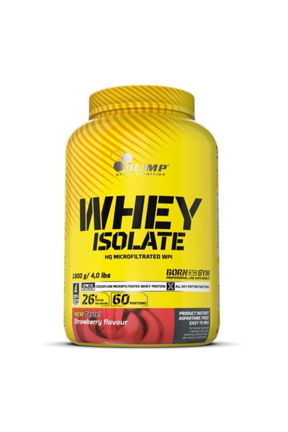 Olimp Whey Isolate Protein Çilek Aromalı 1800 Gr Izole Tozu Bcaa Glutamin Arjinin Güç Vitamin