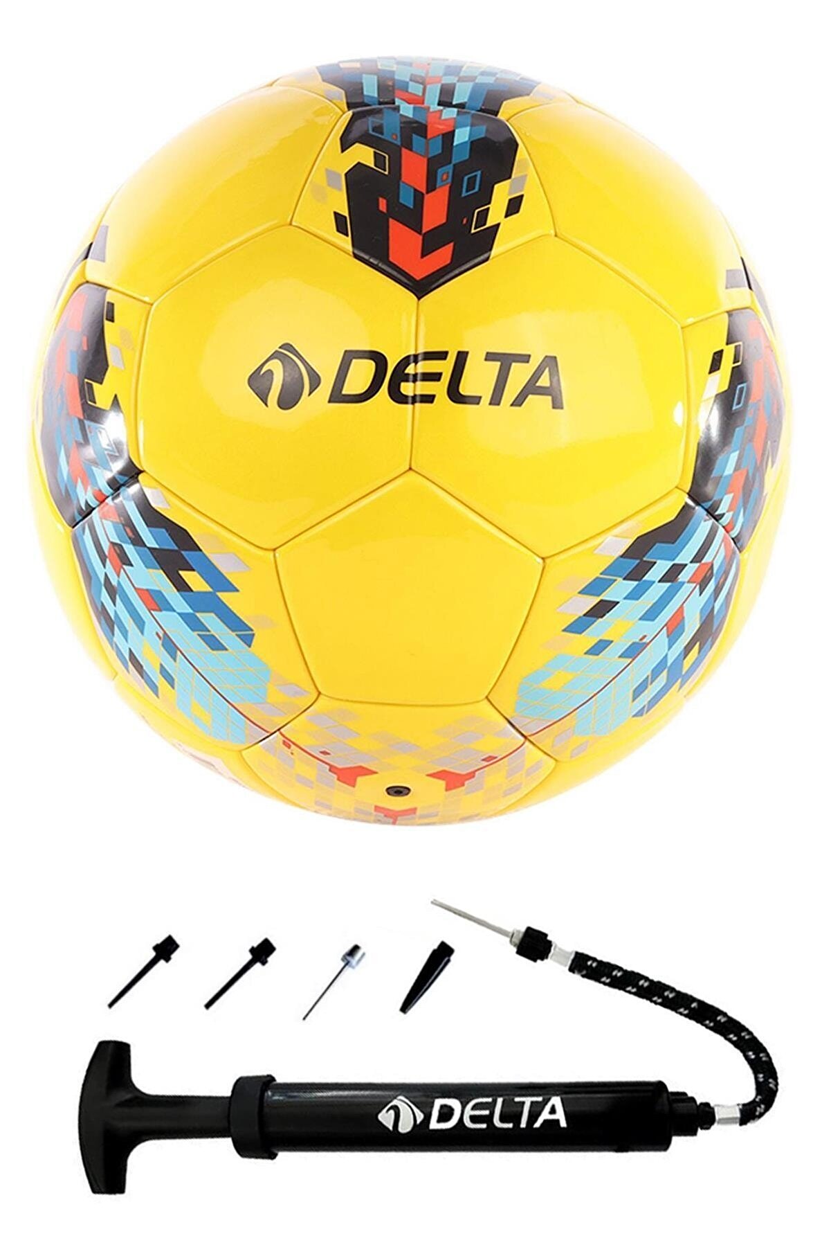 Delta Best  Lazer Yapıştırma 4 Numara Futbol Topu + Top Pompası